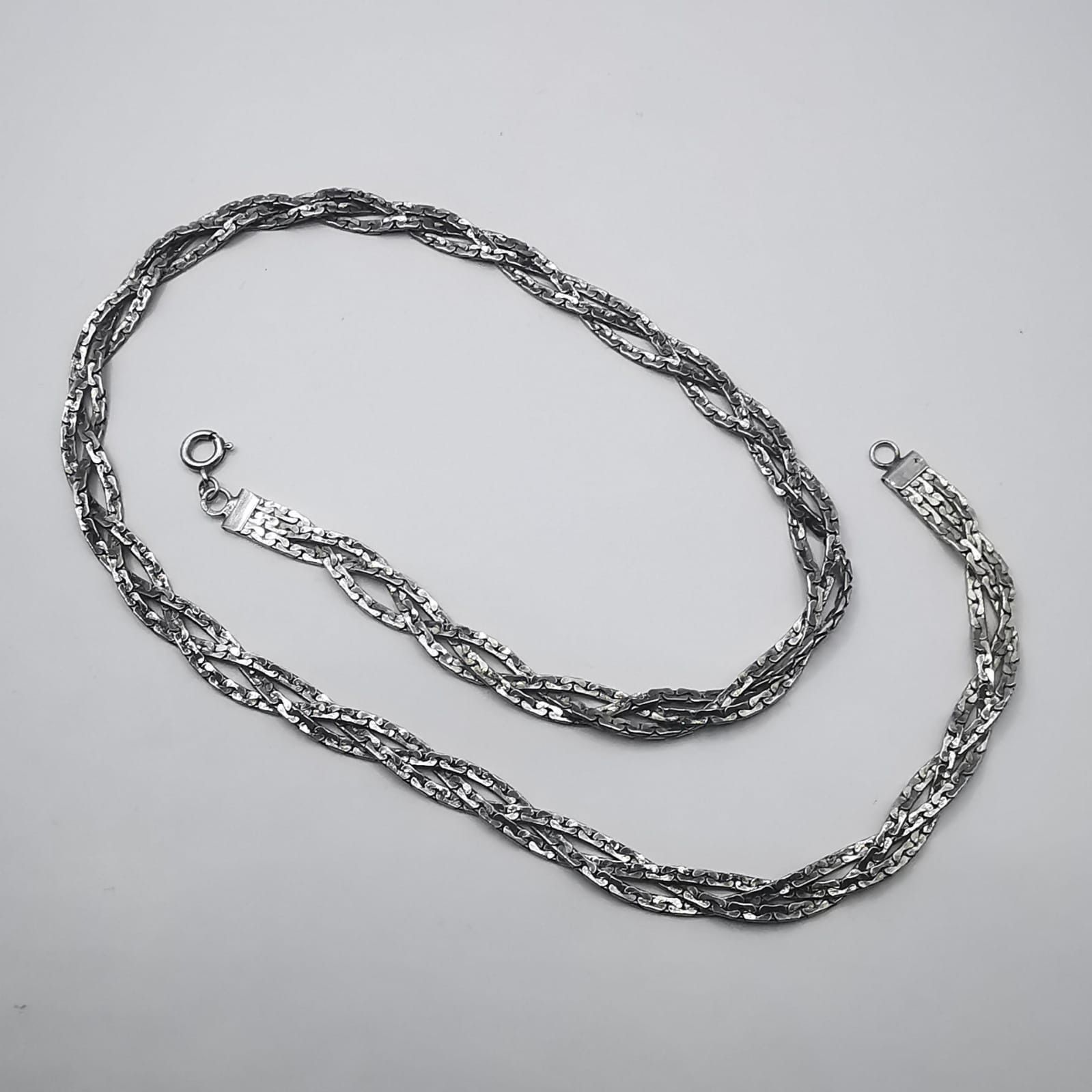 Sterling Silver Vintage Women's Chain 925 Sterling Silver, Signature, 29,31g Size ONE SIZE - 2 Thumbnail