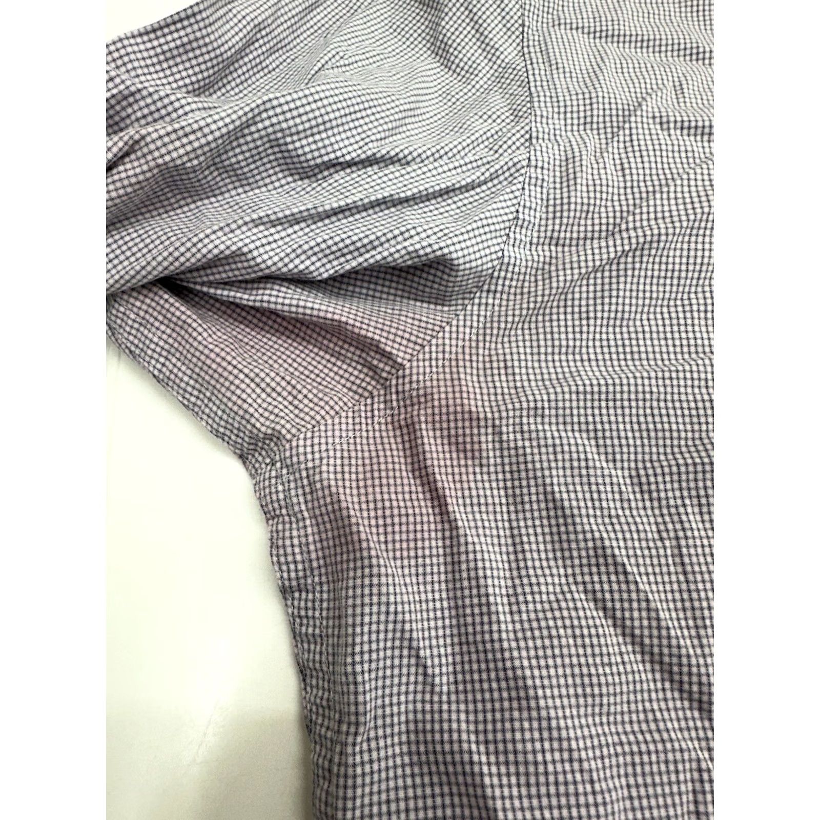 DKNY DKNY Mens Shirt XL Purple Plaid Long Sleeve Button Up Stained Size US XL / EU 56 / 4 - 3 Thumbnail