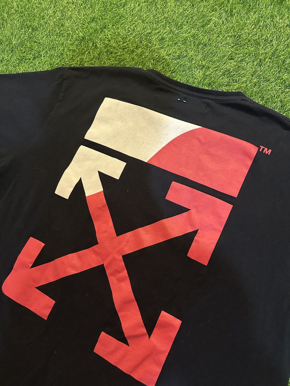 Off-White Off white ss19 split logo tee shirt size XL Size US XL / EU 56 / 4 - 4 Thumbnail