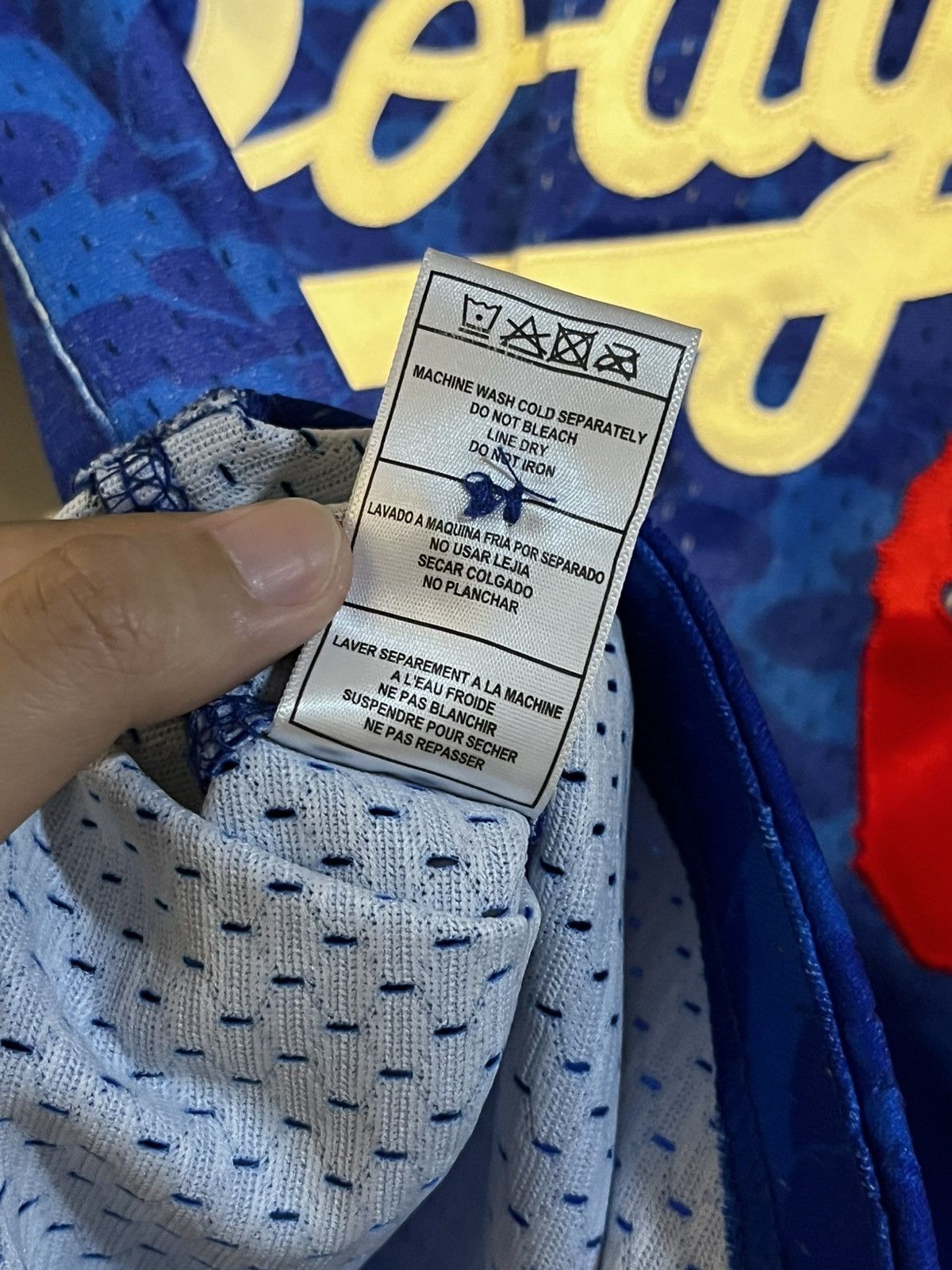 Bape × Mitchell & Ness Bape Mitchell Ness Jersy LA Dodgers Size US M / EU 48-50 / 2 - 11 Thumbnail