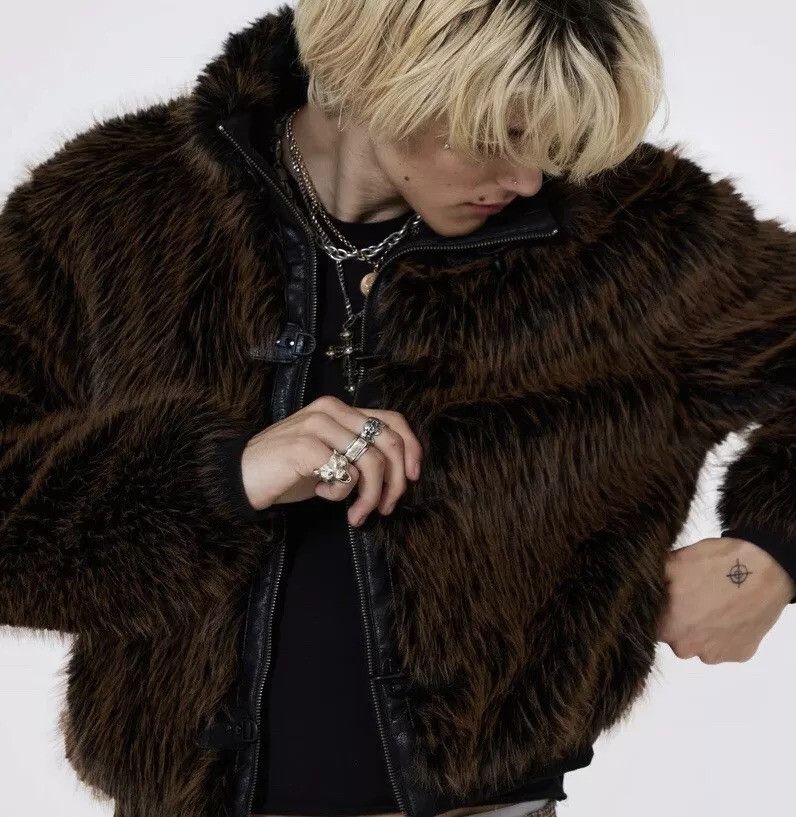 Jaded London Jaded London Brown Mendoza Faux Fur Jacket Size US XL / EU 56 / 4 - 7 Thumbnail