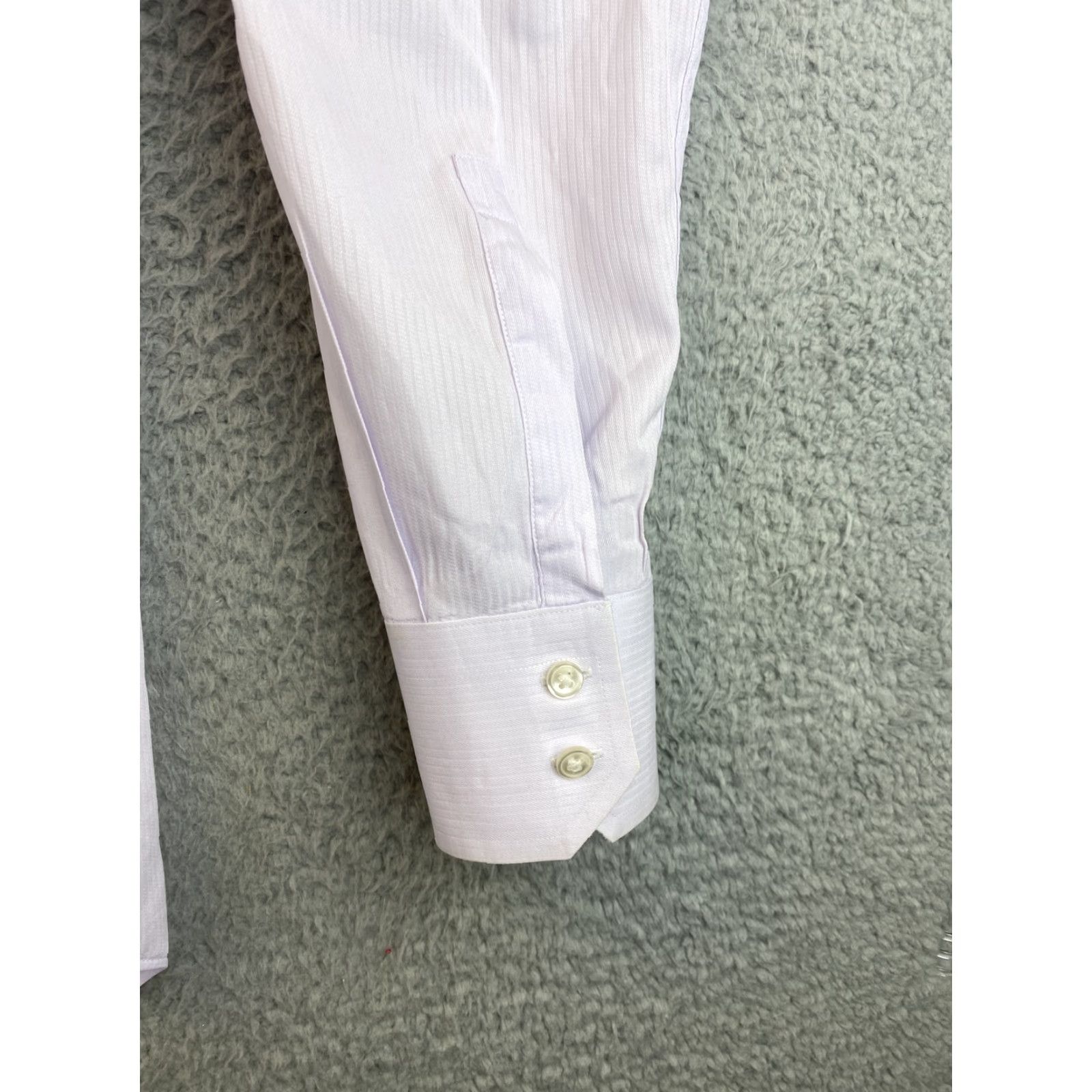 Hugo Boss HUGO BOSS Men's Slim Fit Dress Shirt 16.5 34/35 Light Pink 88-24 Regular Size 16.5 Kent Collar Square Cuff Size 42R - 3 Thumbnail