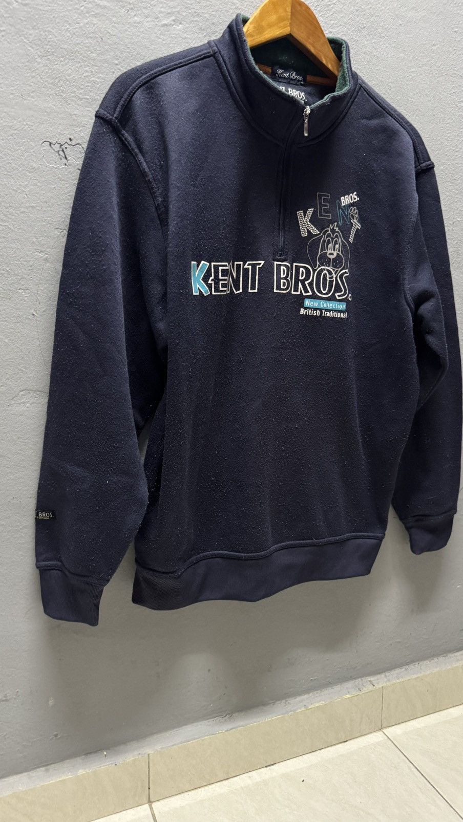 Japanese Brand × Vintage Sweatshirt Half Zipper Kent Bros Size US XL / EU 56 / 4 - 2 Thumbnail