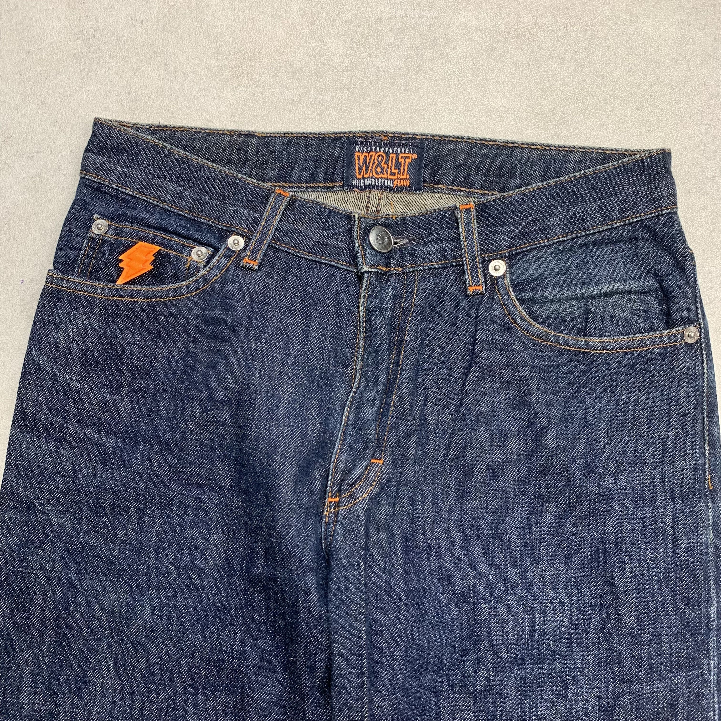 W&LT Wild And Lethal Jeans Kiss The Future Denim