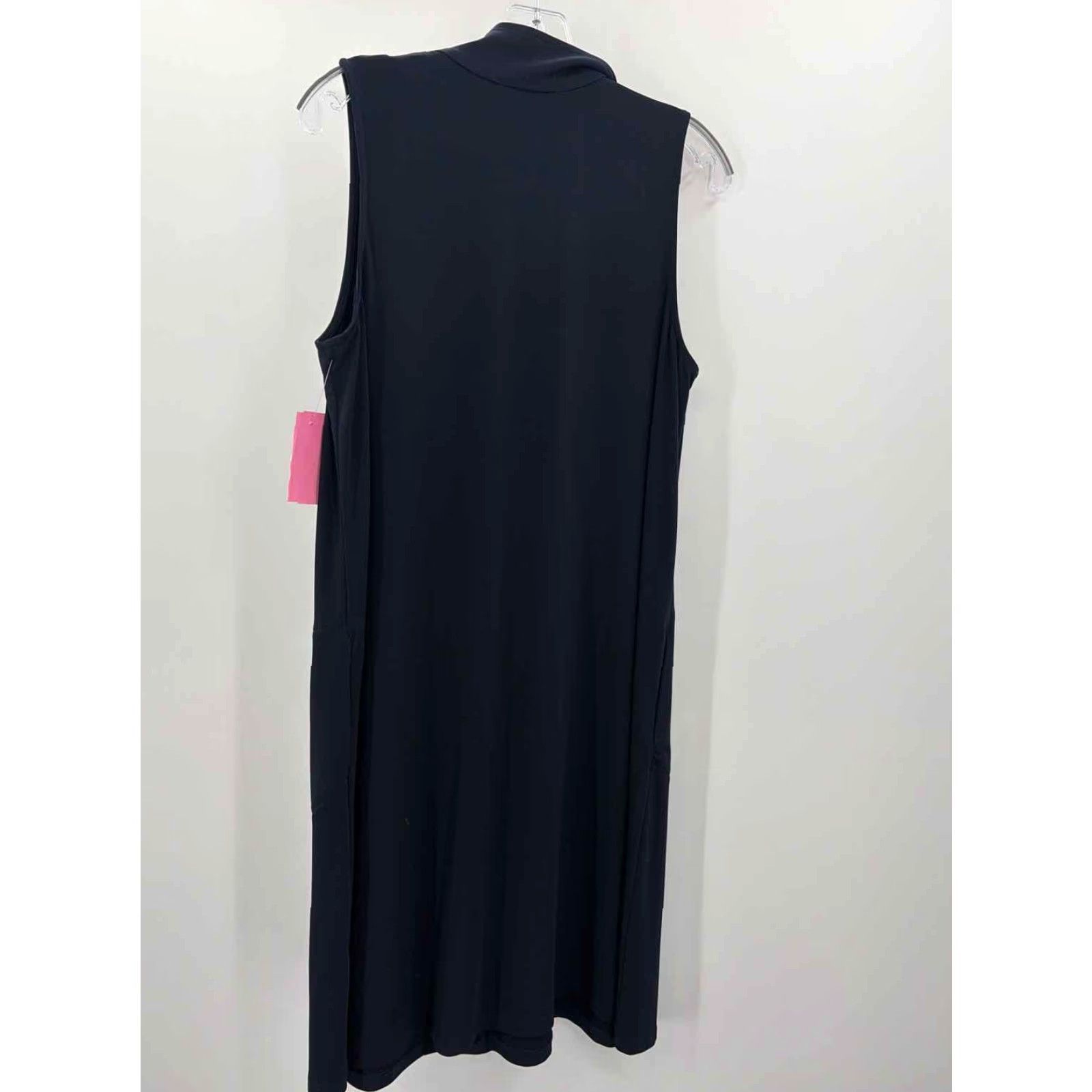 Pre-Owned Karen Kane Navy XL Shift Midi Sleeveless Dress - stein-coach.com