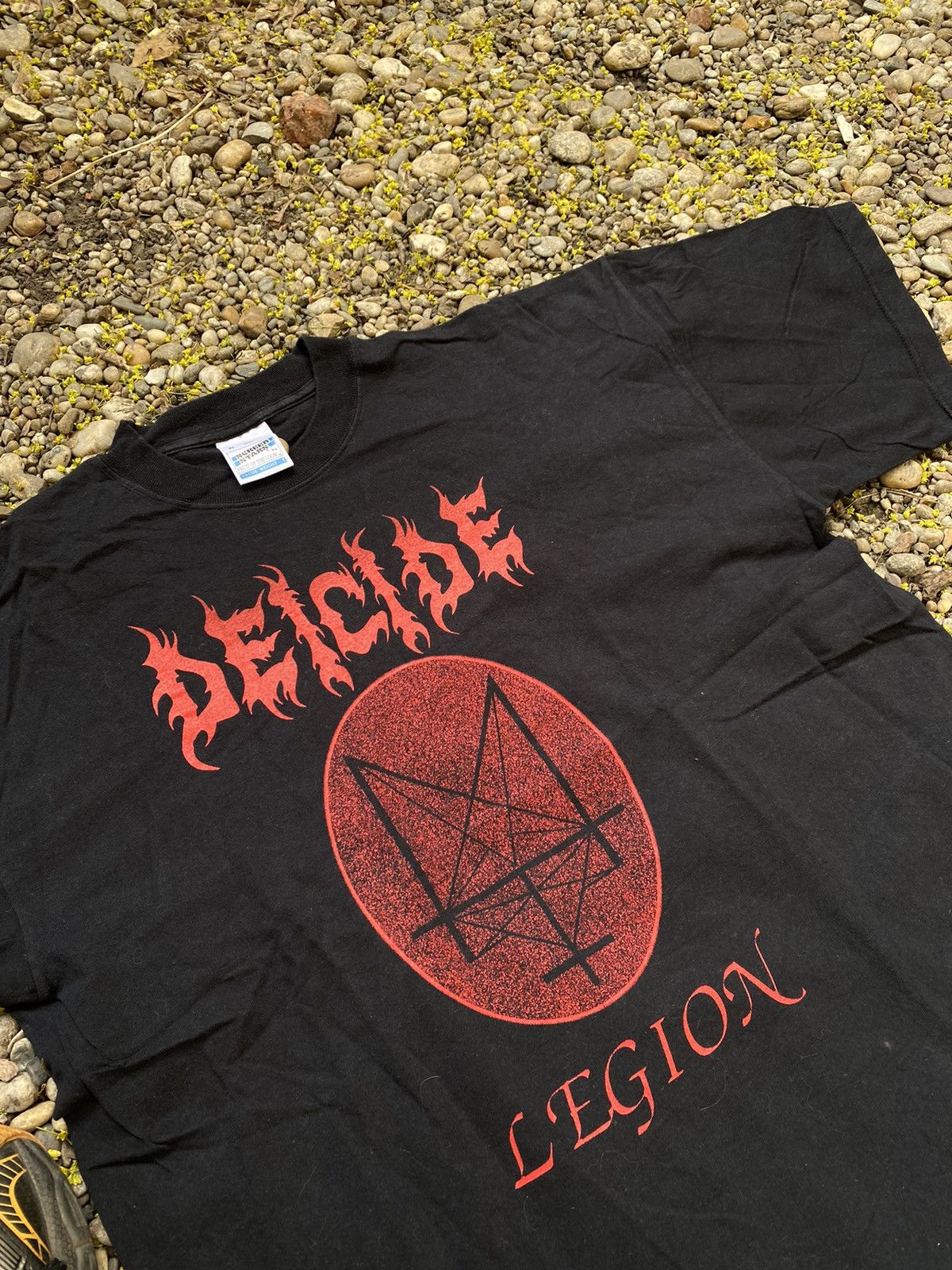 Band Tees × Vintage Vintage Deicide Dark Metal Death Rock Tee Size US XL / EU 56 / 4 - 5 Thumbnail