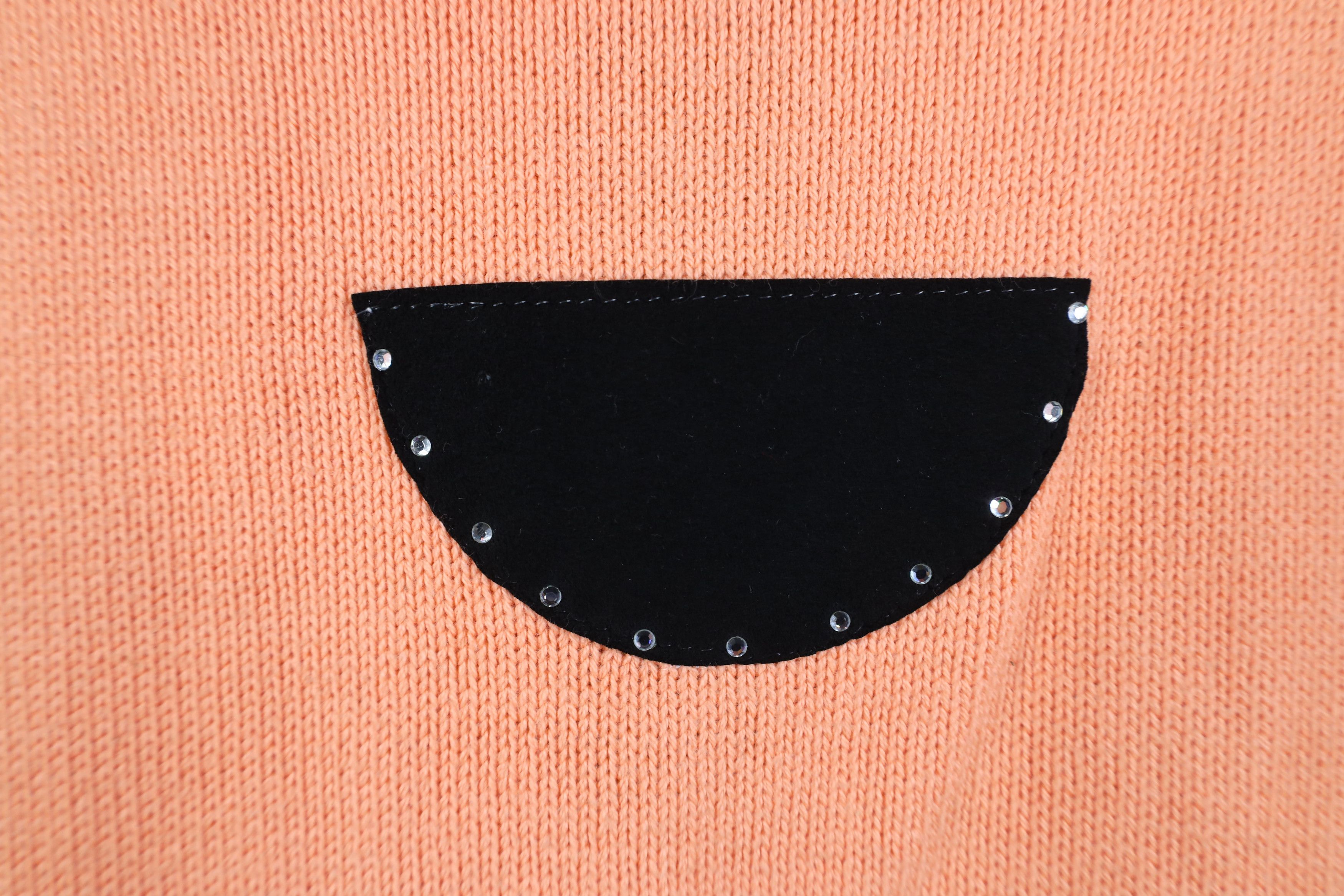 Vintage Vintage 90s Streetwear Rhinestone 1/4 Zip Knit Sweater Size L / US 10 / IT 46 - 14 Thumbnail
