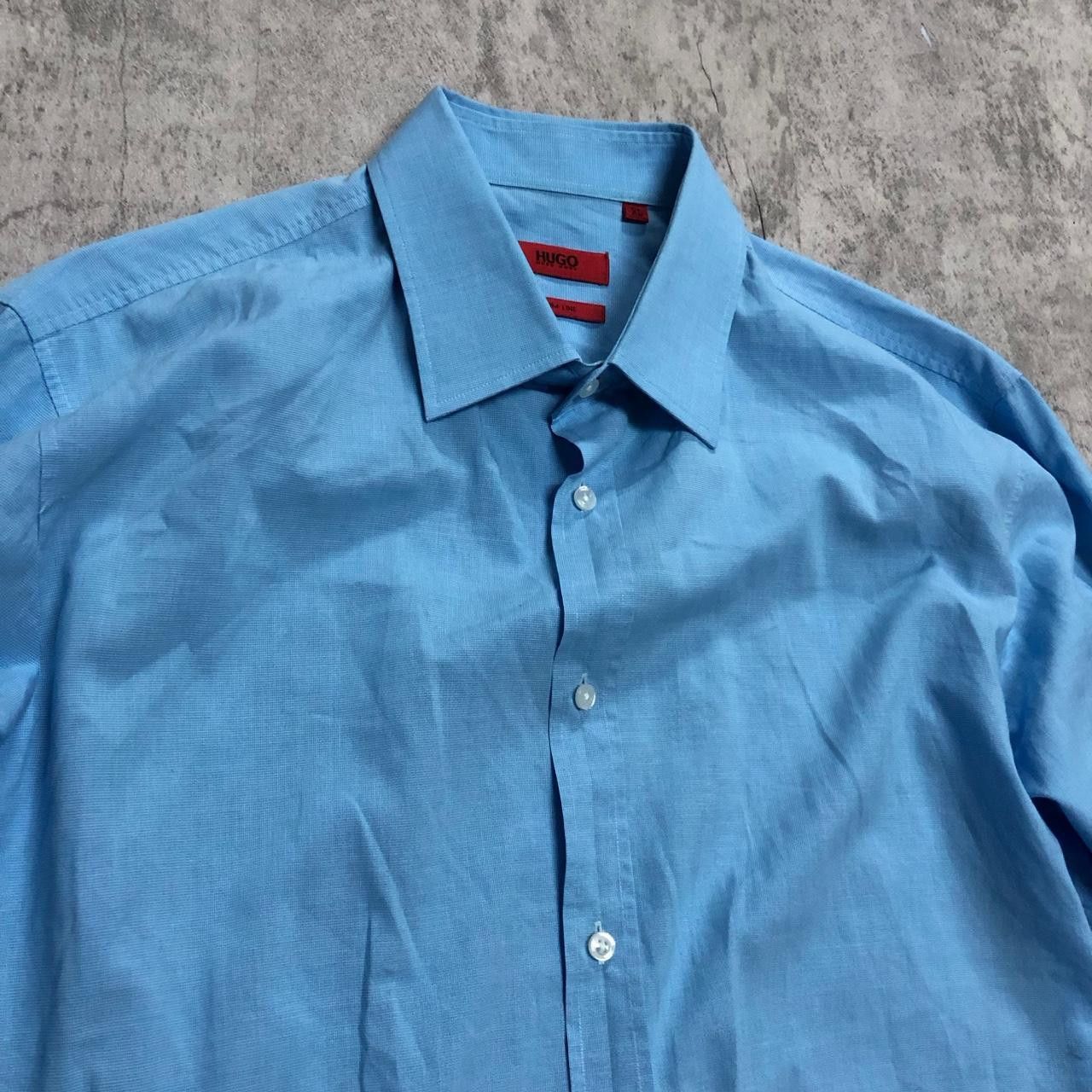 Hugo Boss Blue shirt Hugo boss business Size US XL / EU 56 / 4 - 2 Thumbnail
