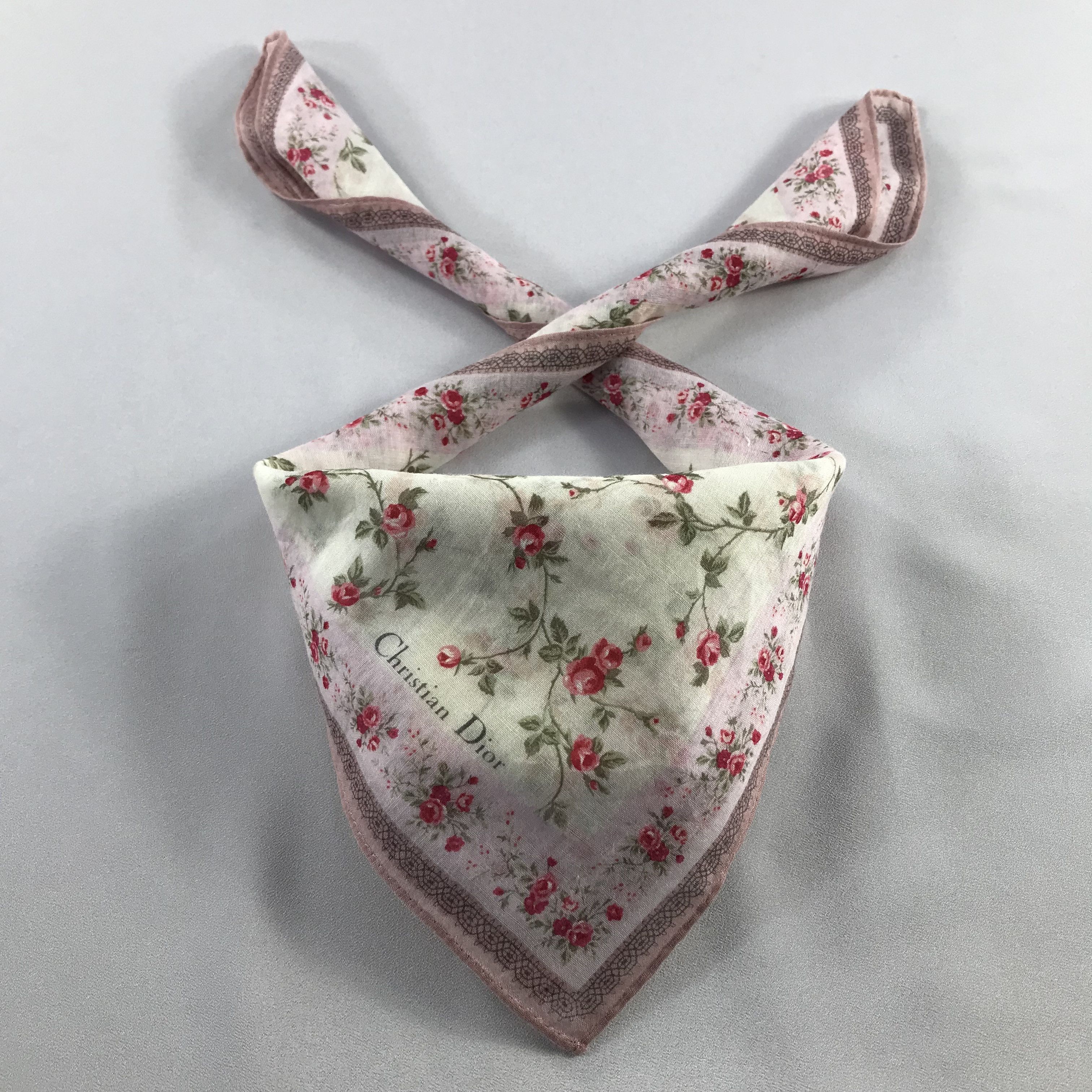 Vintage ChriSTIAN Dior Handkerchief / Bandana / Neckerchief C592 Size ONE SIZE - 1 Thumbnail