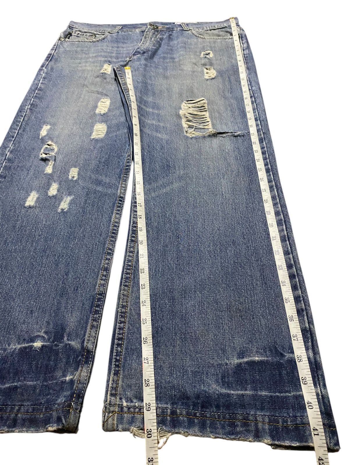 Other Vintage America&First Denim Tears Baggy Jeans Size US 38 / EU 54 - 10 Thumbnail