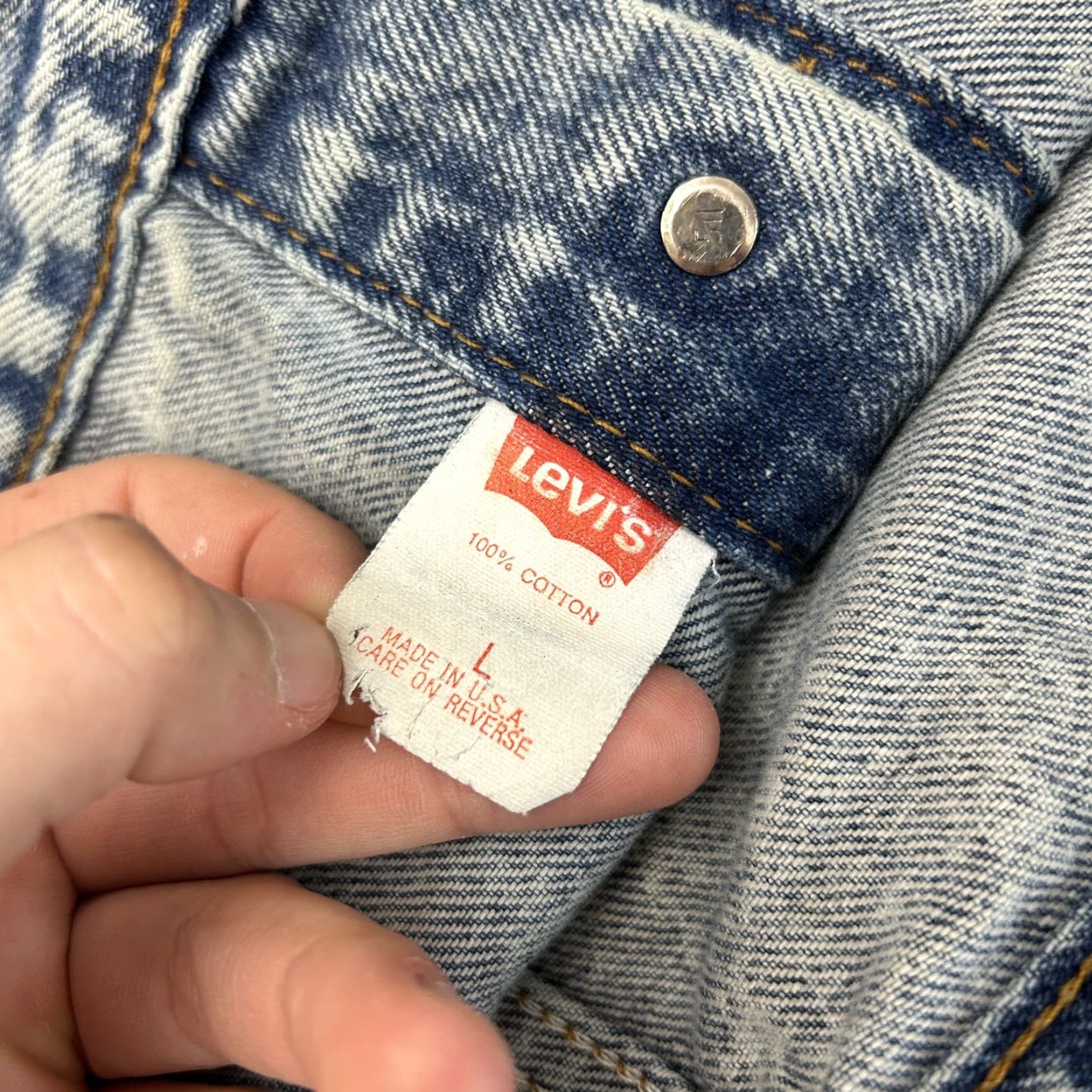 Levi's VINTAGE Levi's Jacket Women's Small S Blue Denim 3/4 Sleeve 57514-0209 Trucker 80s 90s Retro Size S / US 4 / IT 40 - 5 Thumbnail