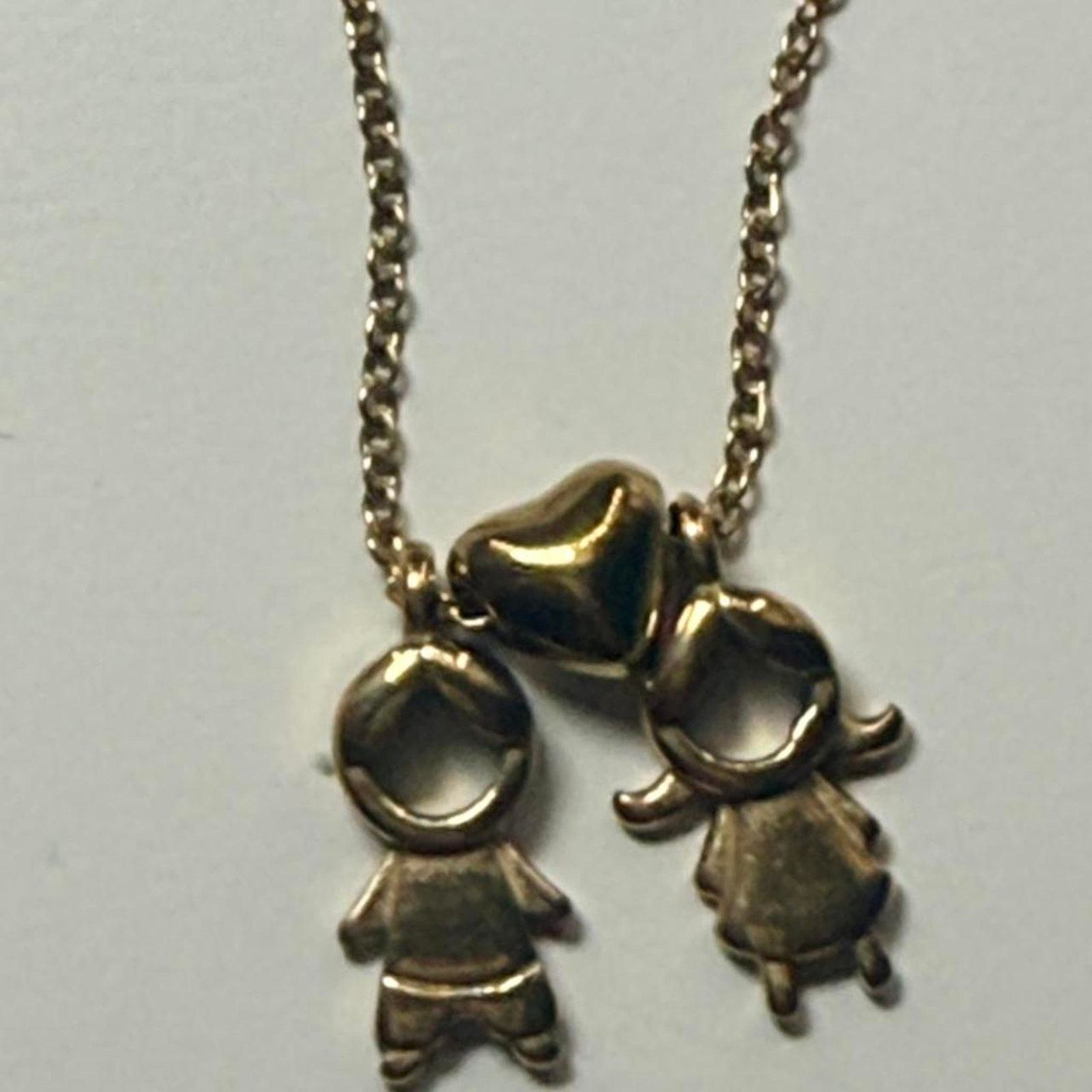 Other Gold family necklace with boy Size ONE SIZE - 5 Thumbnail