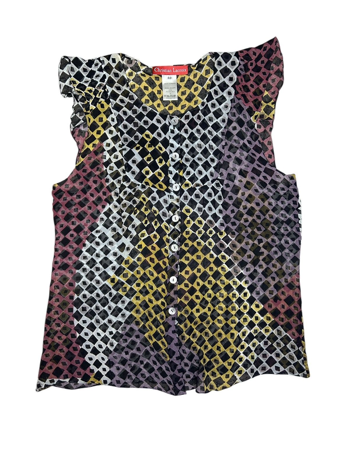 Christian Lacroix Printed Silk Ensemble Size M / US 6-8 / IT 42-44 - 2 Thumbnail