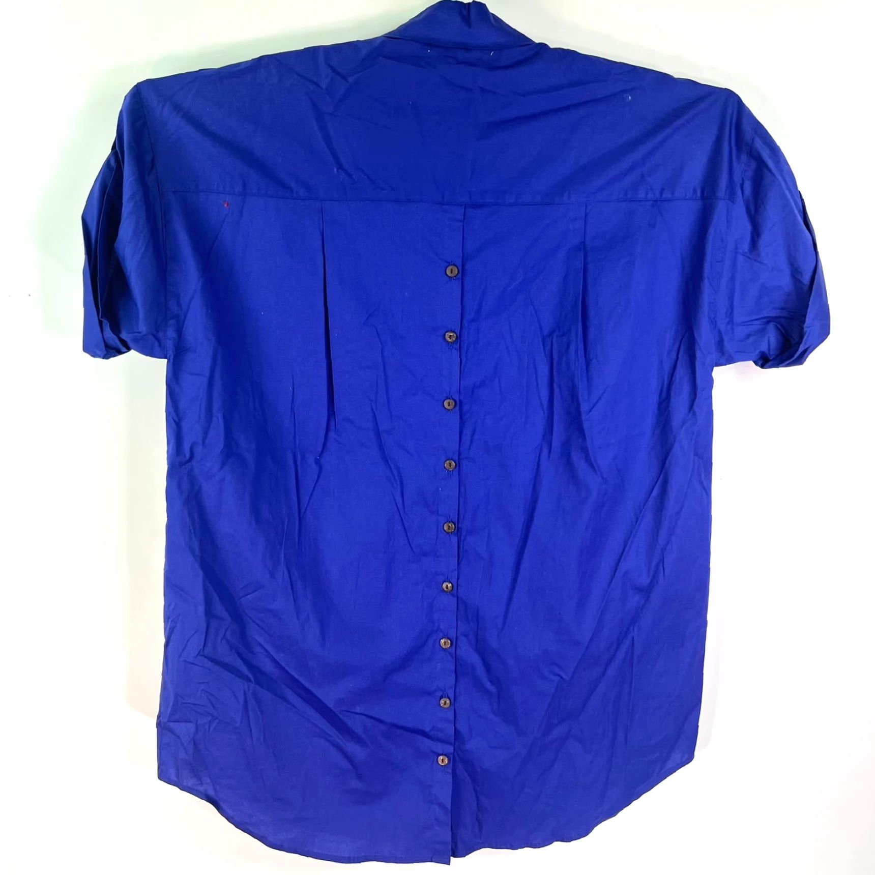 Vintage VINTAGE WDNY Women's Button-Up Shirt XL Blue Pockets 90s Casual Top Size XL / US 12-14 / IT 48-50 - 7 Thumbnail