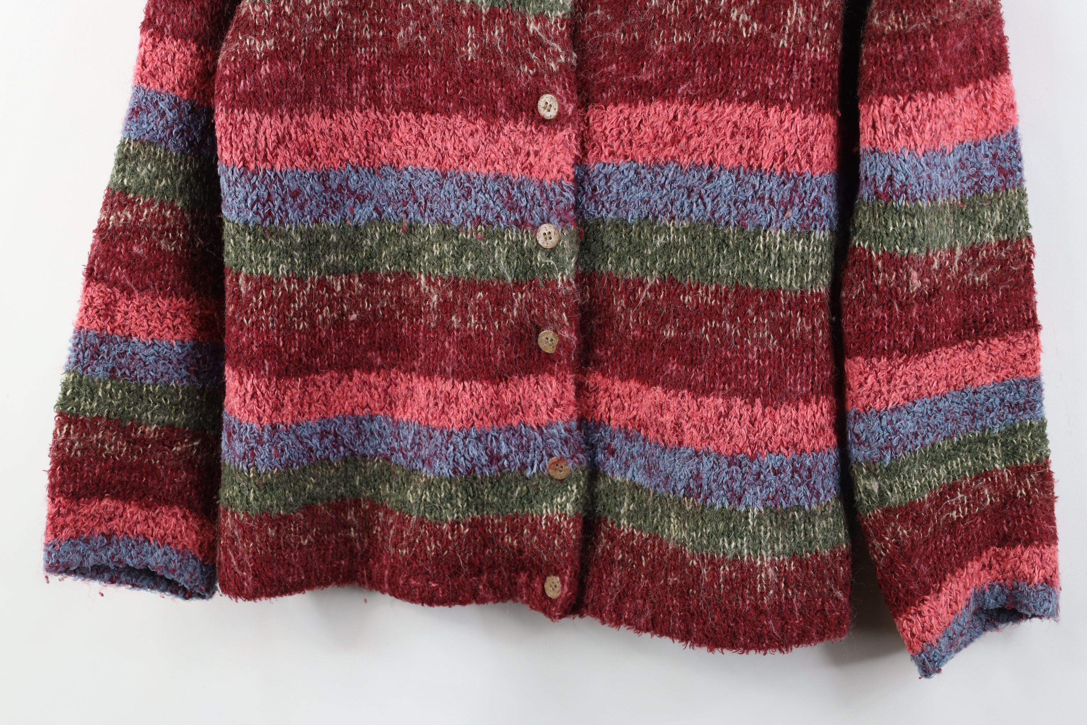 Vintage Vintage 90s Streetwear Mohair Wool Knit Cardigan Sweater Size M / US 6-8 / IT 42-44 - 3 Thumbnail