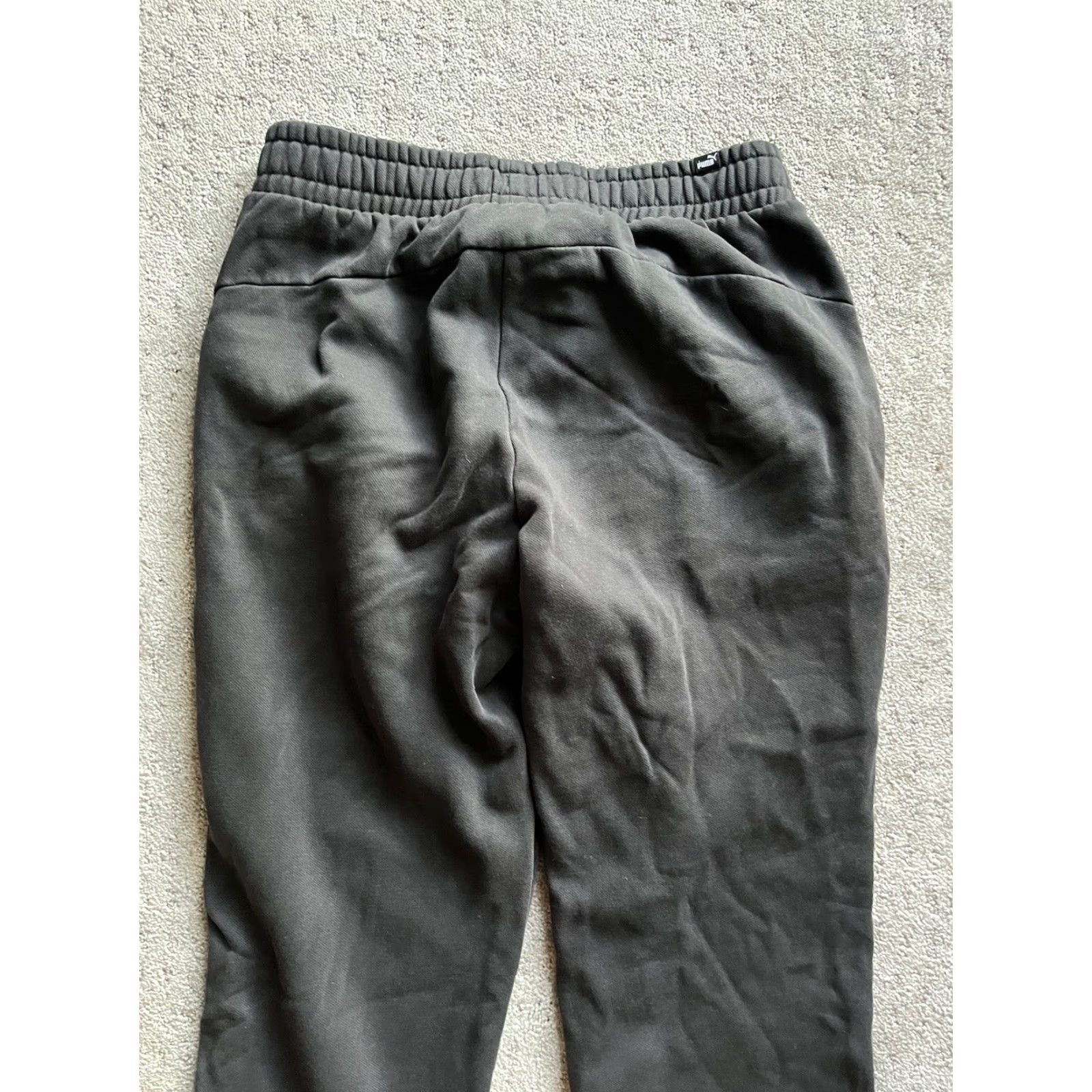 Puma PUMA Cargo Jogger Sweatpants Men's M Black - 2 Pockets Small Logo Pants Size US 31 - 4 Thumbnail