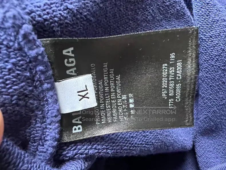 Balenciaga Balenciaga Coke hooded sweatshirt blue XL Size US XL / EU 56 / 4 - 4 Thumbnail