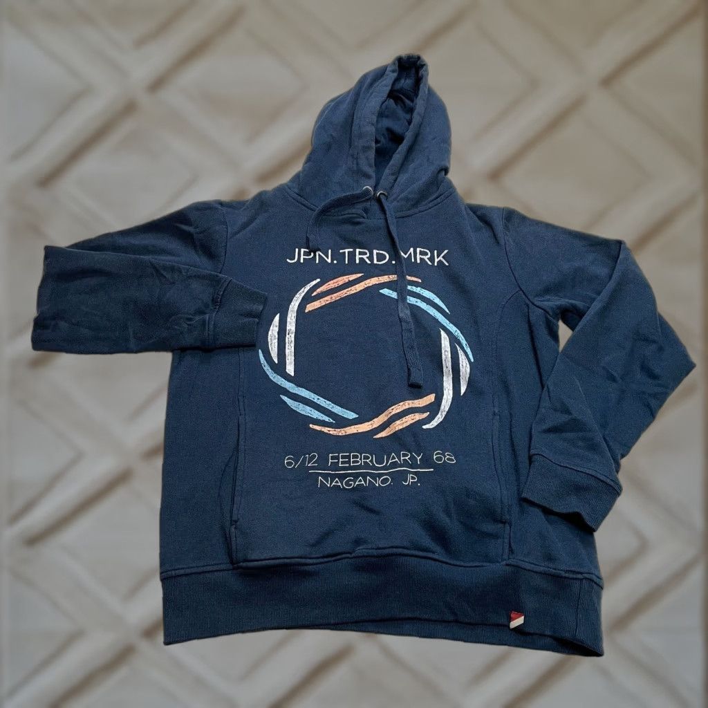 Cotton On Cotton On Hoodie Sweatshirt Womens S Pullover Blue Logo Japan Classic All Seasons Size S / US 4 / IT 40 - 1 Thumbnail