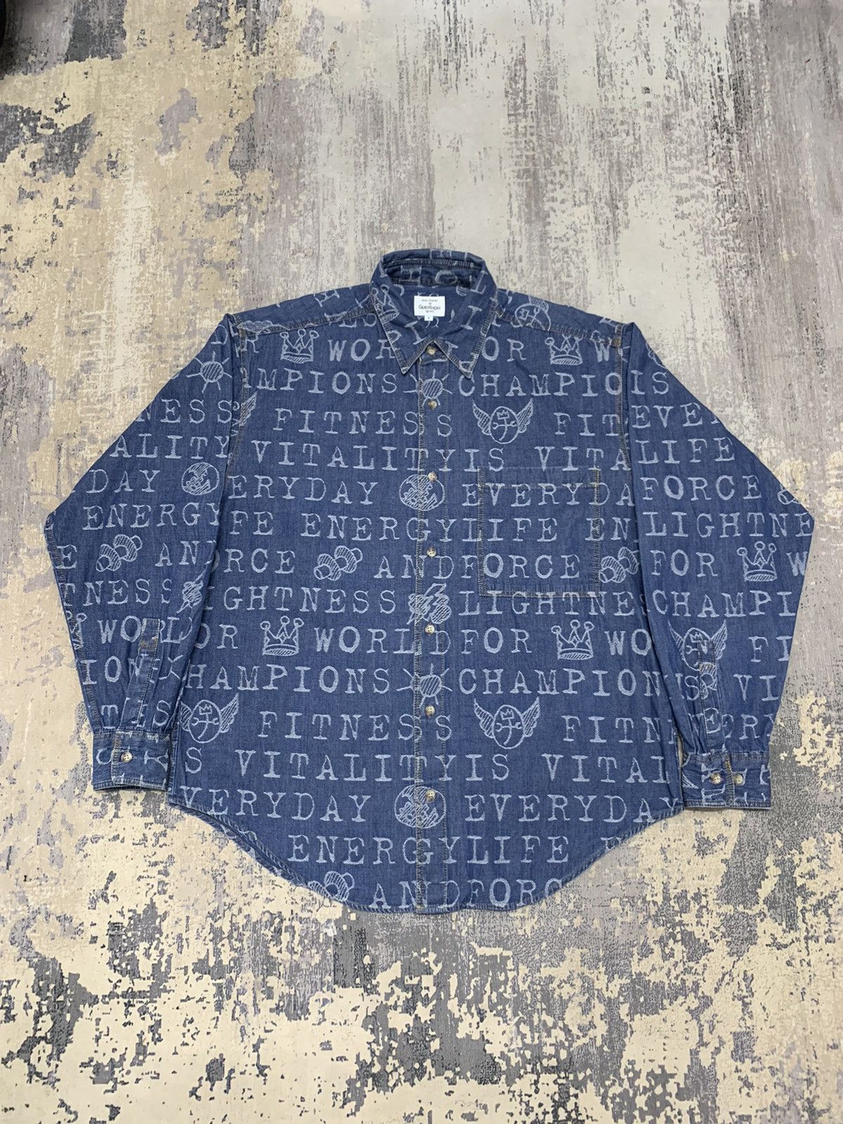 Vintage Castelbajac Over Print Flannel Shirt