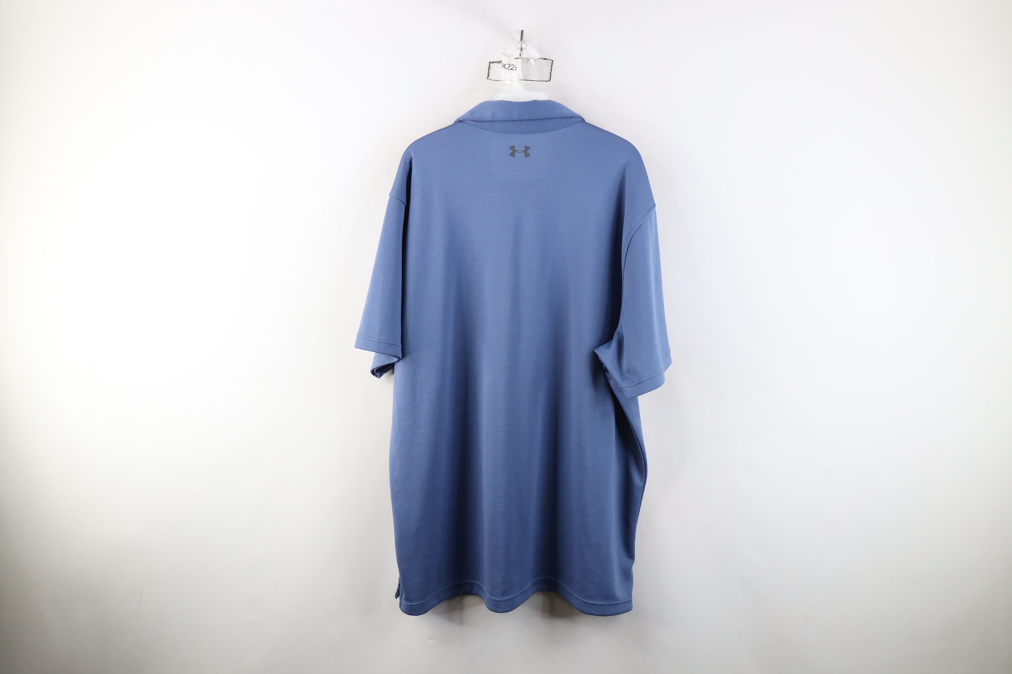 Under Armour New Under Armour HeatGear Collared Golf Polo Shirt Blue Size US XXL / EU 58 / 5 - 12 Thumbnail