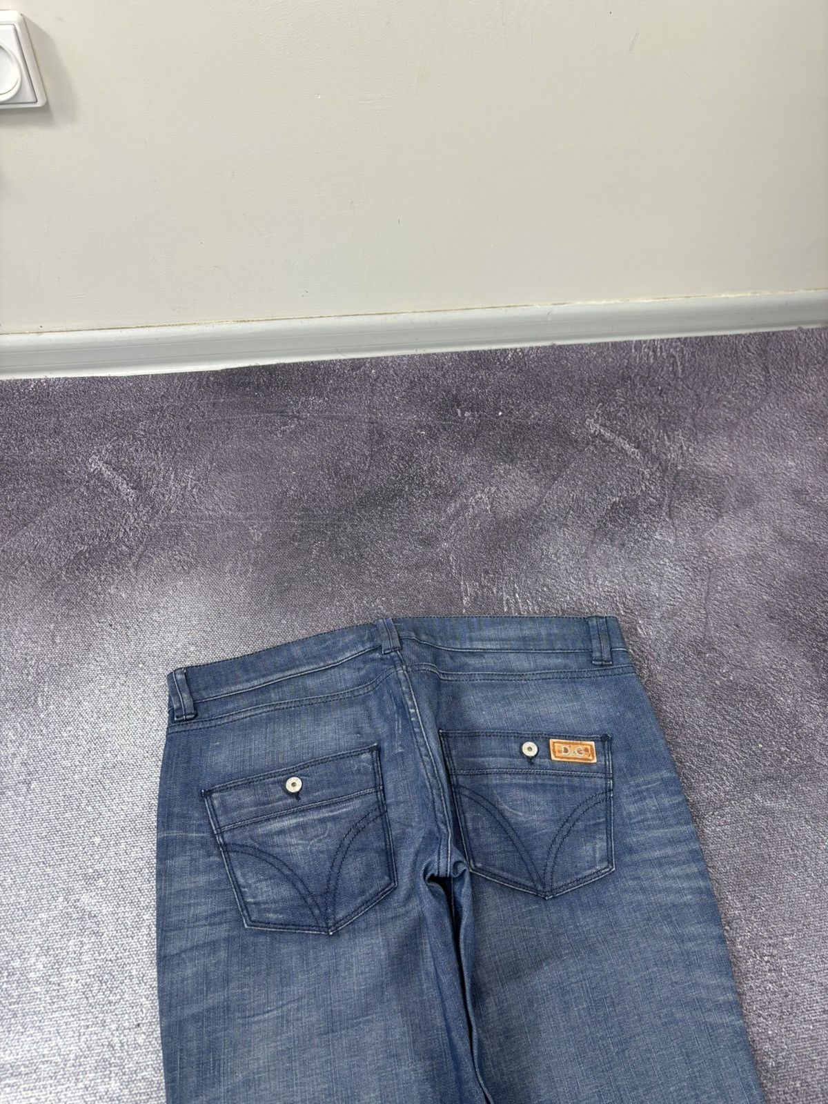 Dolce & Gabbana Vintage Dolce & Gabbana Women’s Girly Low Rise Denim Jeans Size 31" - 14 Thumbnail