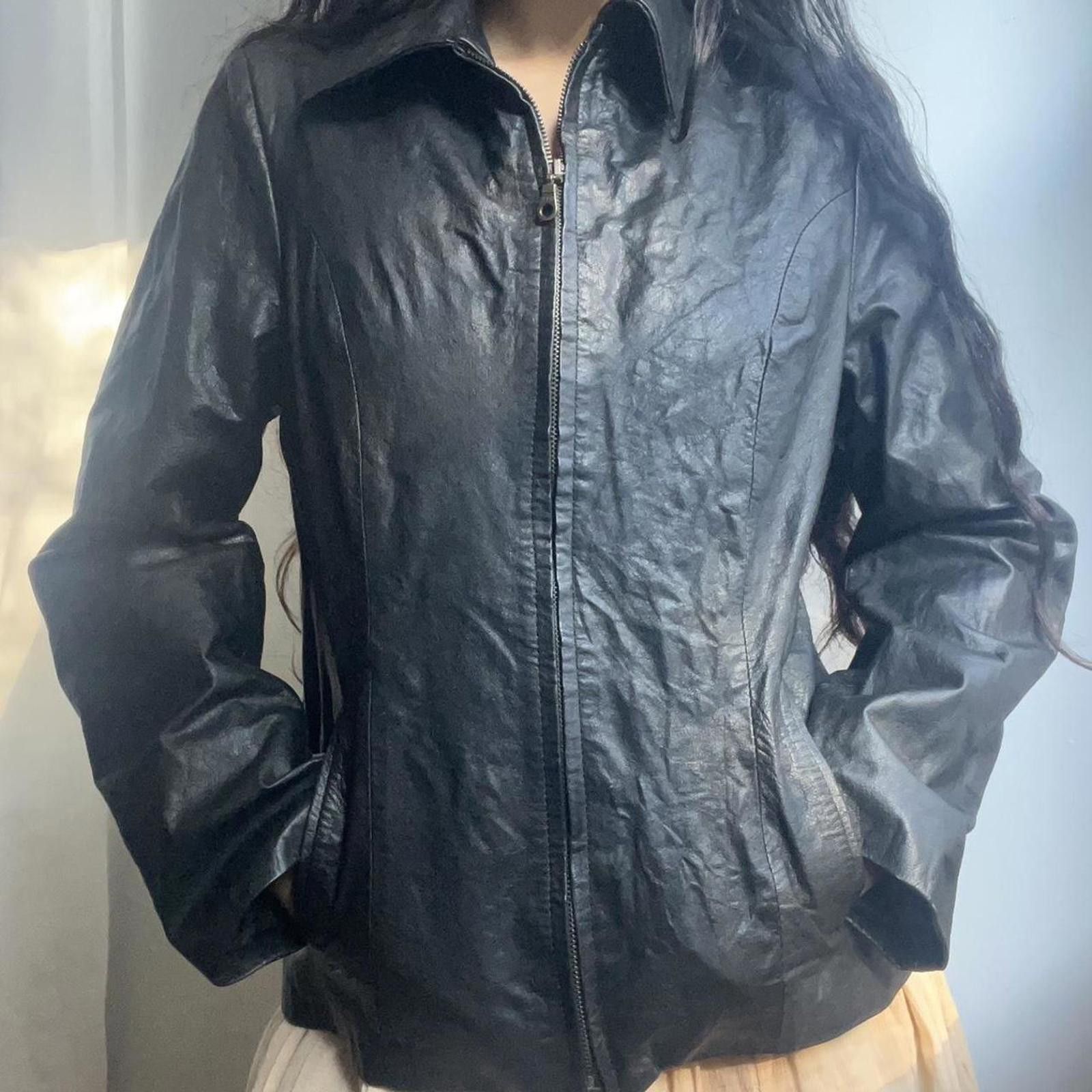 Globe-Trotter Black leather jacket with two pockets Size M / US 6-8 / IT 42-44 - 6 Thumbnail