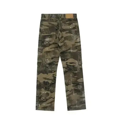 Jean pattern cargo distressed camo pants Size US 32 / EU 48 - 1 Thumbnail