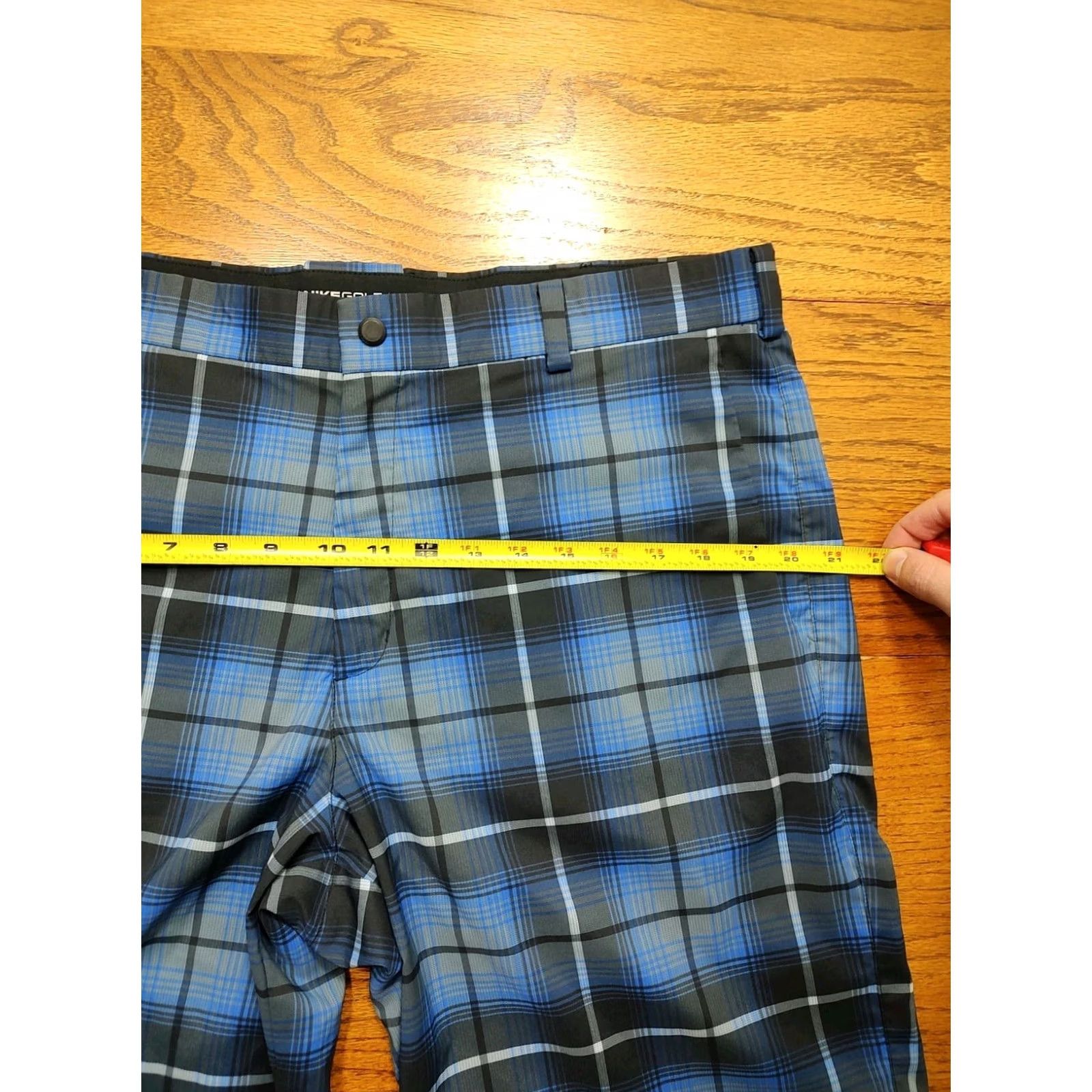 Nike Nike Golf Tour Performance Dri Mens Shorts 36 Plaid Blue Black 648319-480 Size US 36 / EU 52 - 7 Thumbnail