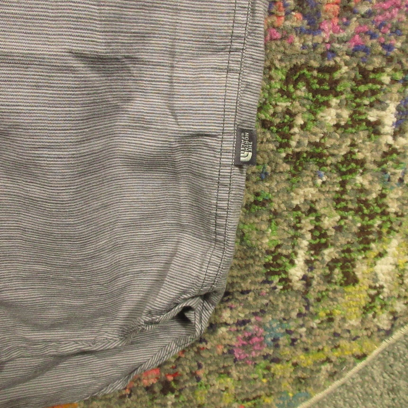 The North Face The North Face Shirt Mens L Gray Striped Short Sleeve Button Up Front Pocket Regular Fit Size US L / EU 52-54 / 3 - 5 Thumbnail