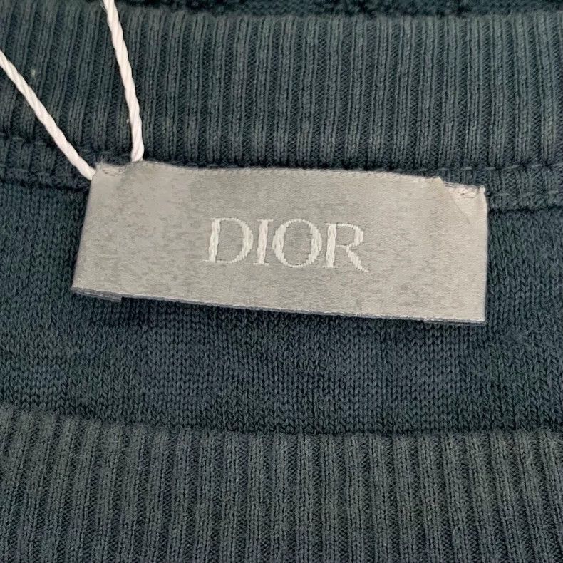 Dior DiorDark green logo jacquart full printed cotton round-neck Size US M / EU 48-50 / 2 - 5 Thumbnail