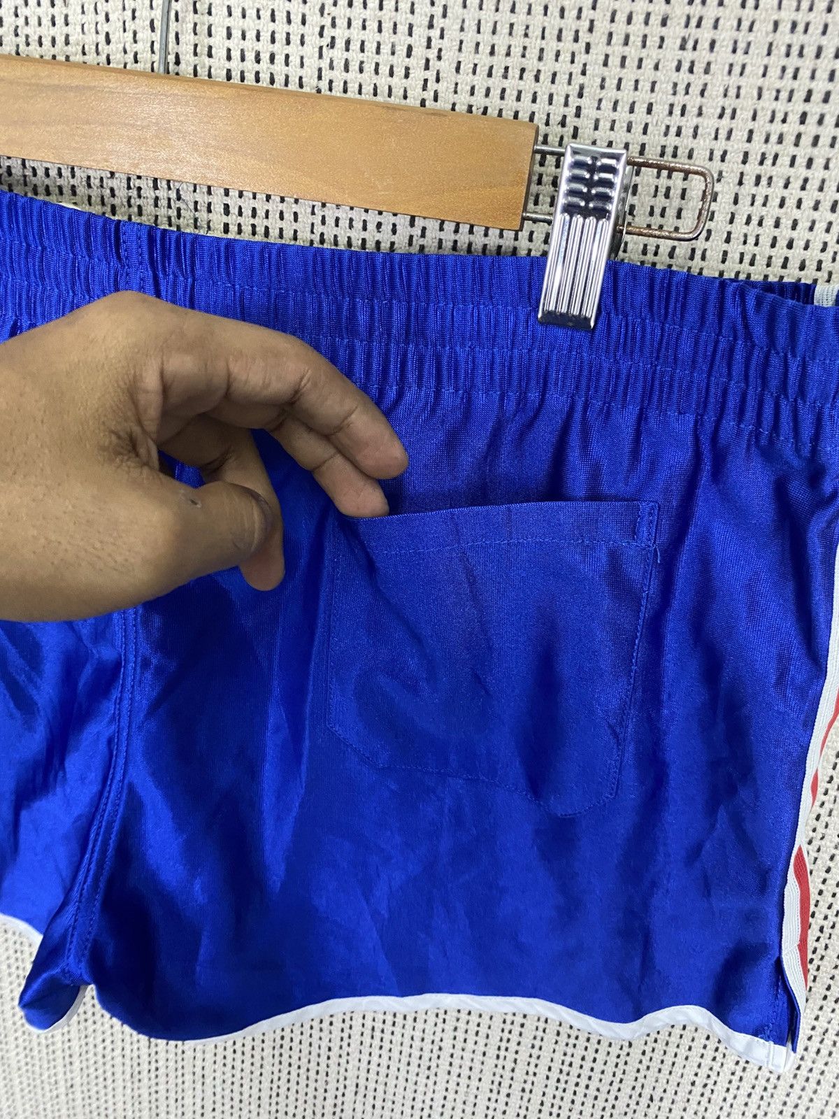 Adidas × Vintage Vintage adidas blue shorts pocket very rare Size US 34 / EU 50 - 5 Thumbnail