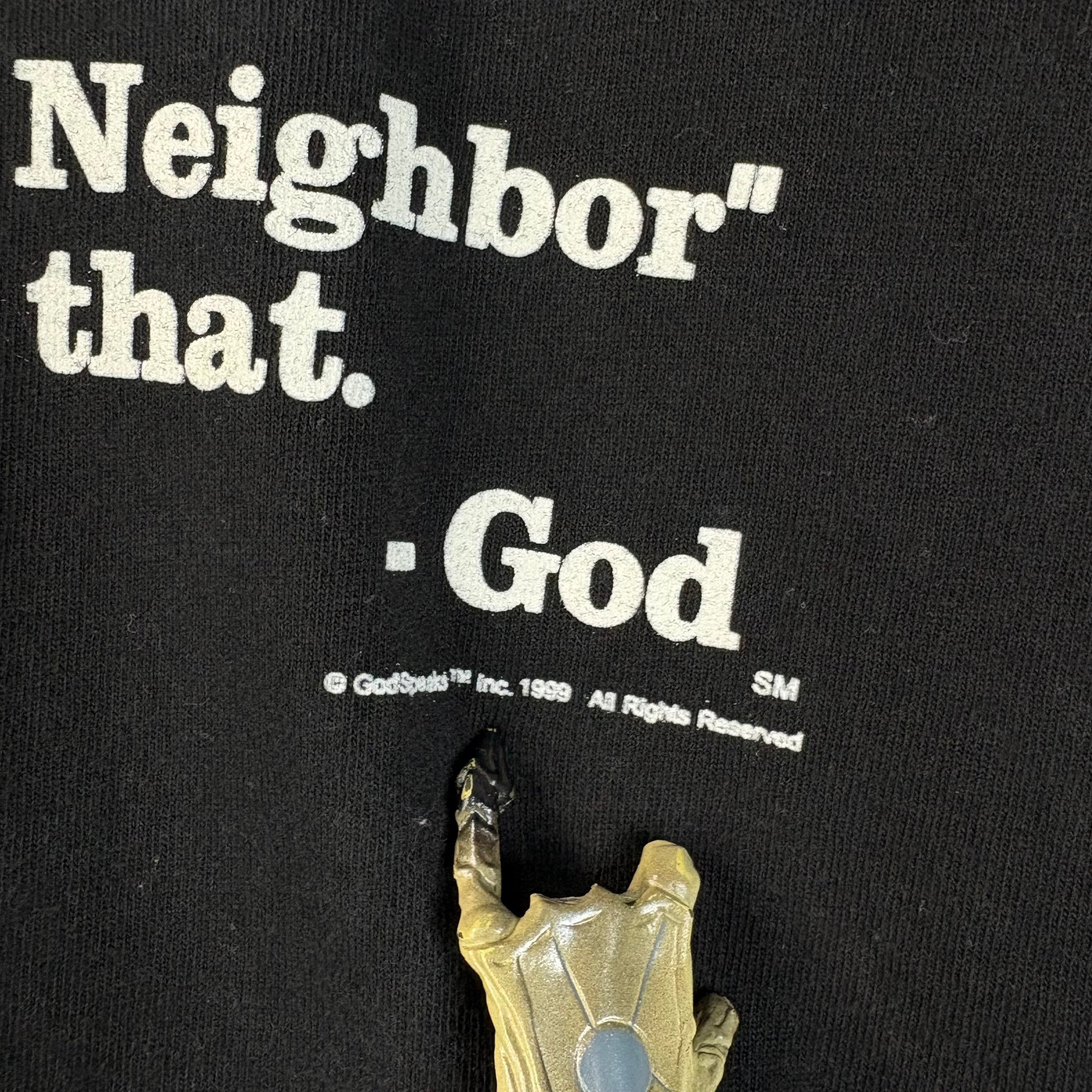 Vintage Vintage 1999 "That Love Thy Neighbor" Thing Tee Size US XXL / EU 58 / 5 - 4 Thumbnail