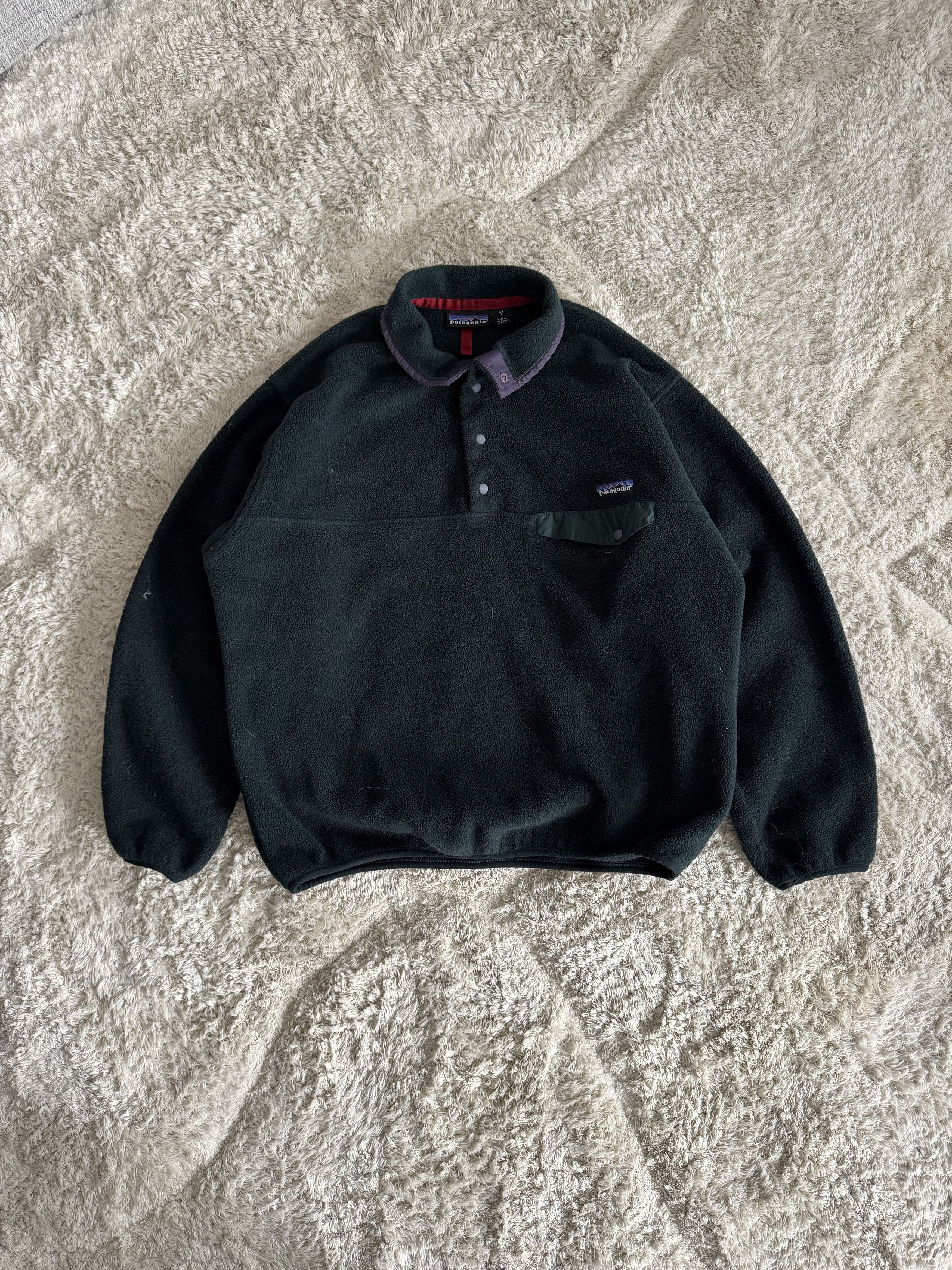 Patagonia Vintage 90s Green Patagonia Synchilla Snap Fleece Size US M / EU 48-50 / 2 - 1 Thumbnail