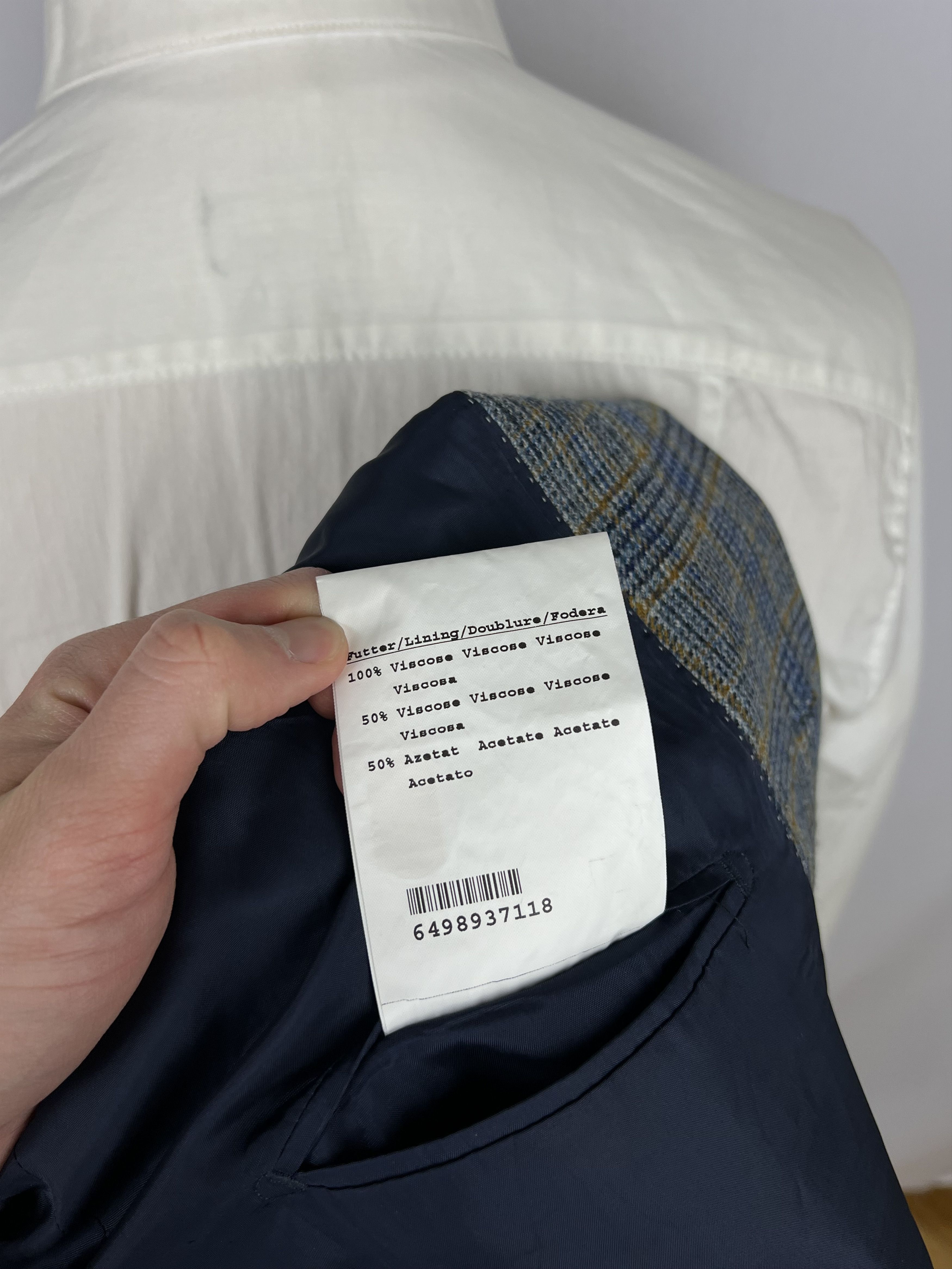 Bugatti x Fratelli Di Delfino Pure Wool Check Classic-Fit Sport Coat Size 42R - 10 Thumbnail