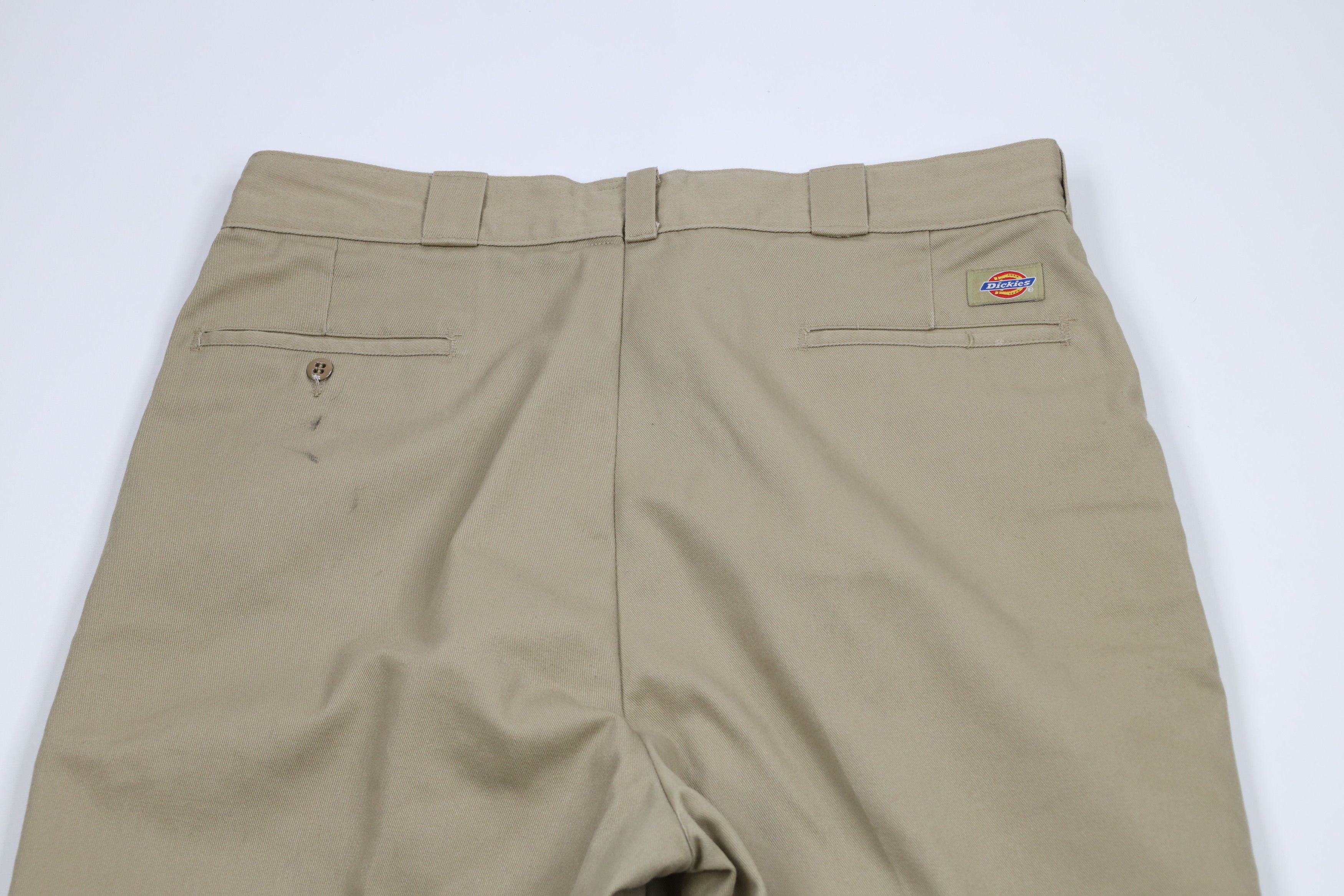 Dickies × Vintage Vintage 90s Y2K Dickies Flannel Lined Wide Leg Pants Beige Size US 36 / EU 52 - 13 Thumbnail