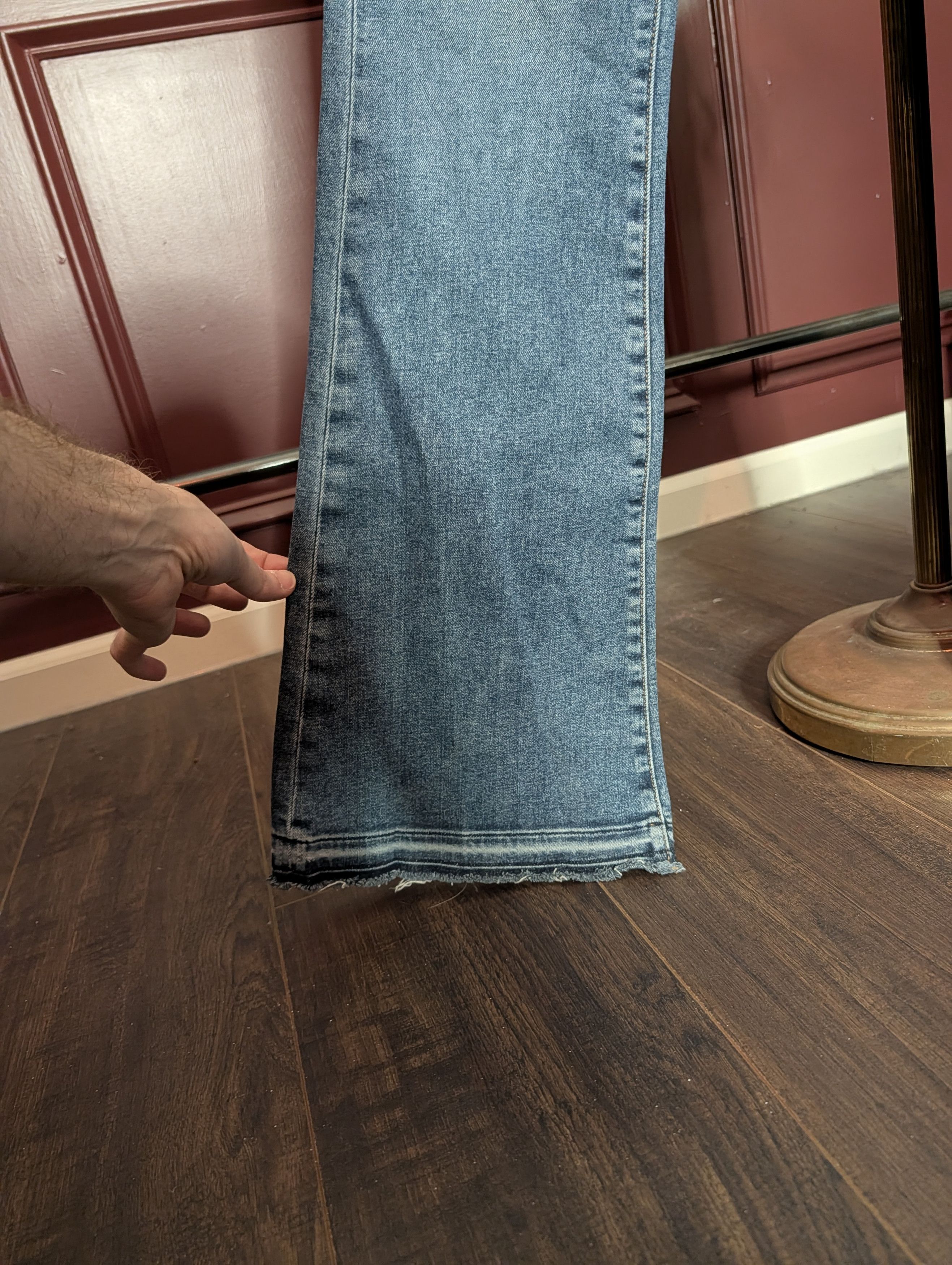 Paige FLARED distressed Bell Canyon made in USA jeans Size US 31 - 3 Thumbnail