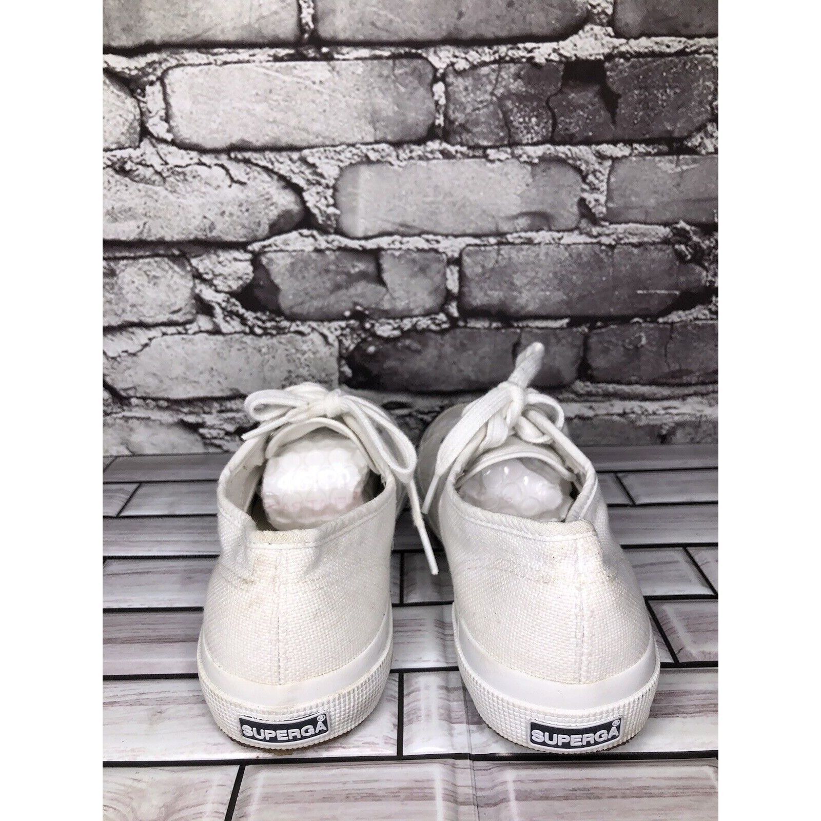 Superga Superga White Canvas Fabric Lace Up Causal Sneakers Shoes Wo Size US 7.5 / IT 37.5 - 6 Thumbnail