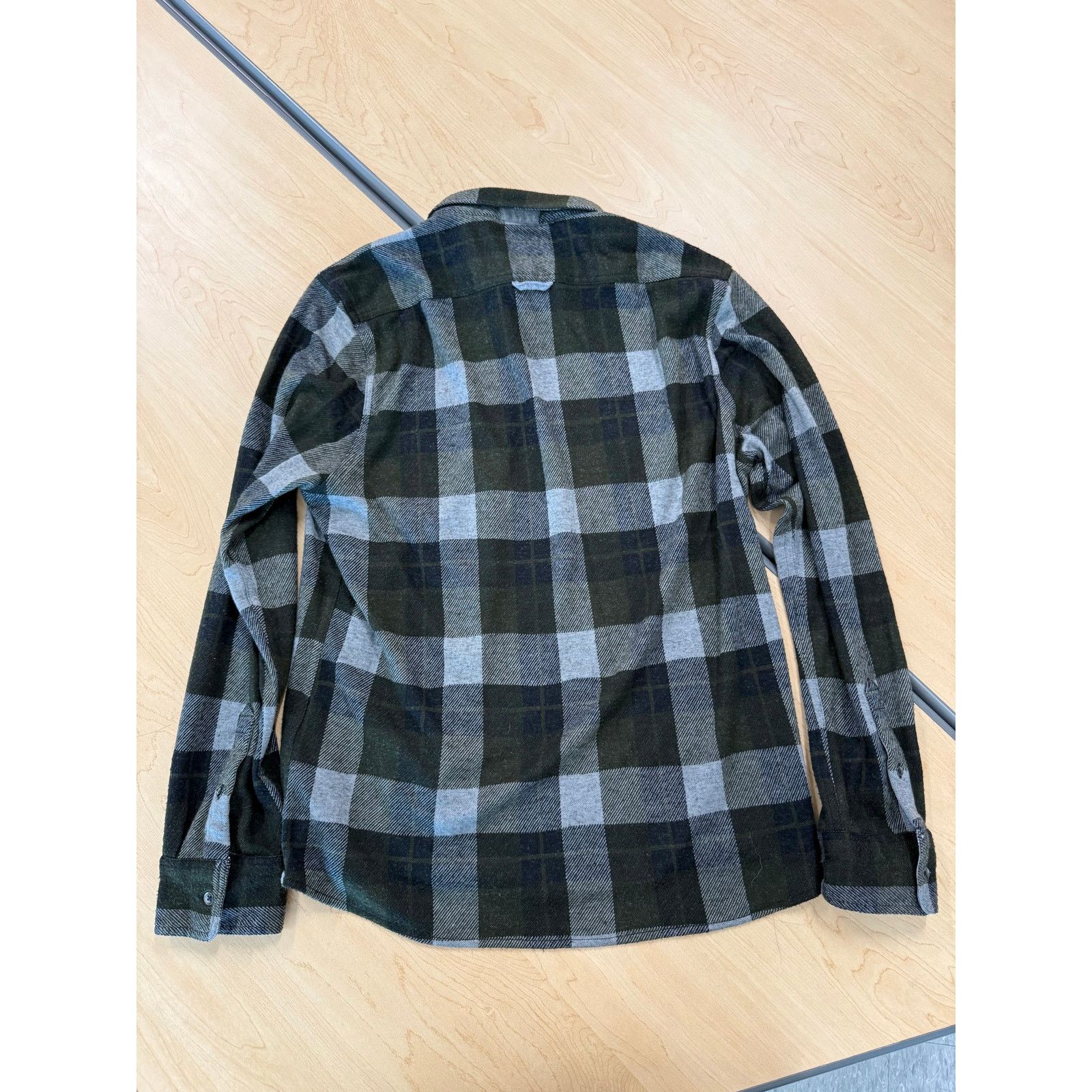 Flag & Anthem Flag & Anthem Green Gray Plaid Flannel Shirt Men’s L Size US L / EU 52-54 / 3 - 2 Thumbnail