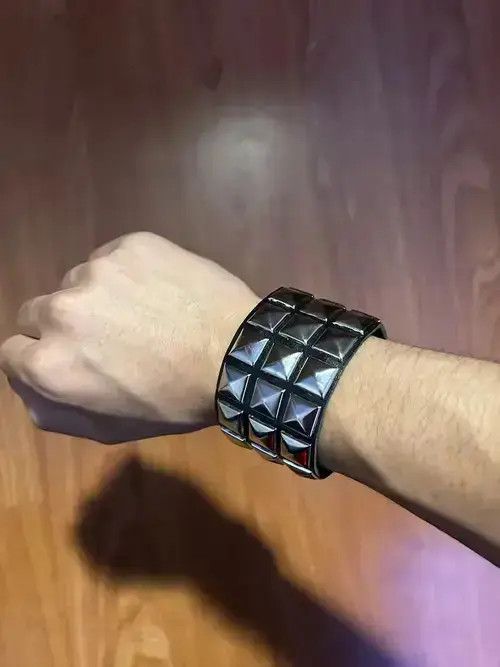 Other 3-Row Pyramid Studded Bracelet Size ONE SIZE - 3 Thumbnail