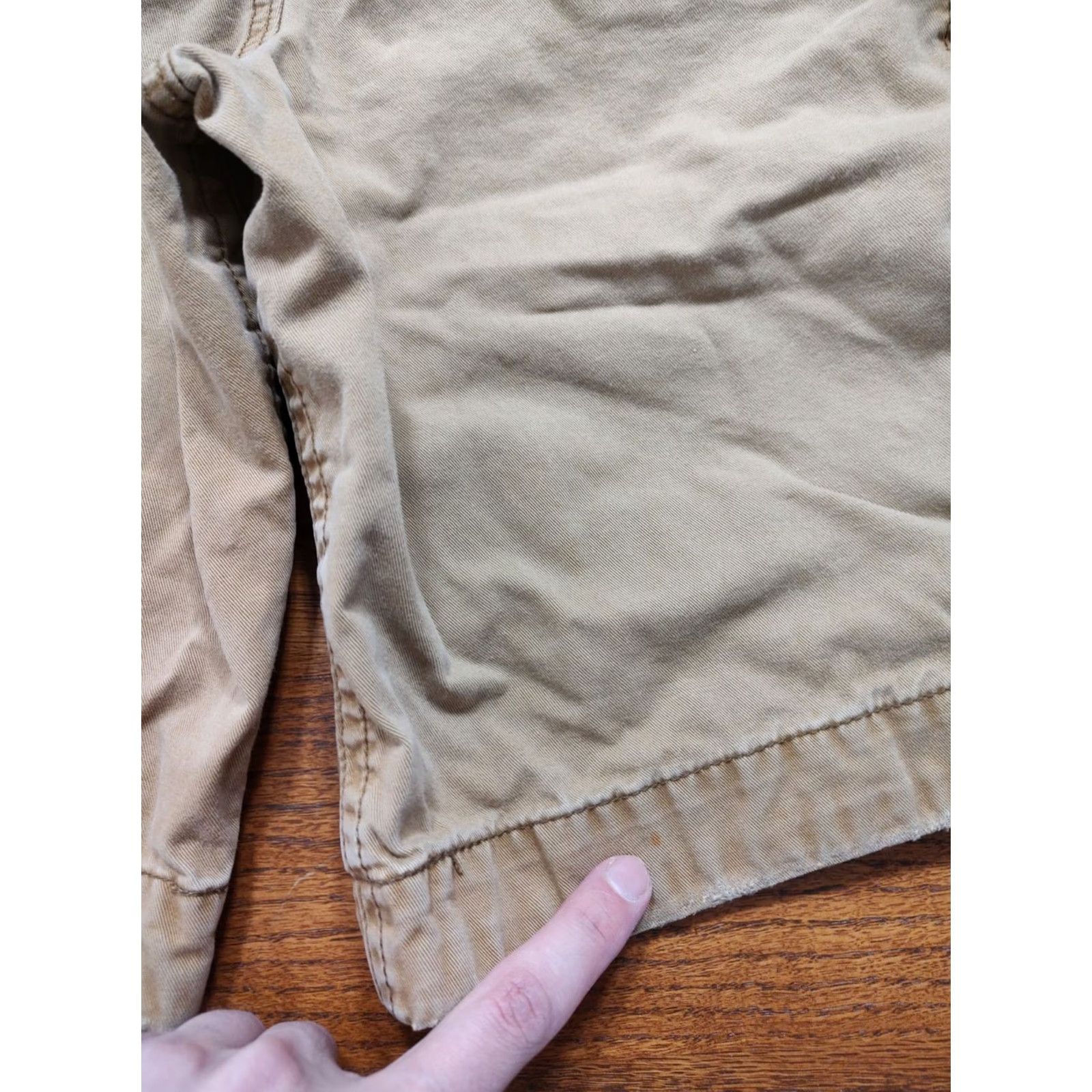 Abercrombie & Fitch VINTAGE Abercrombie & Fitch Y2k Military Brown Cargo Shorts Mens 33 Button Fly Brown Cotton Cargo 90s Army Outdoor Mensitles Size US 33 - 4 Thumbnail