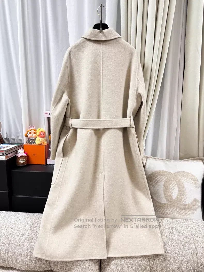 Hermes Hermes Oatmeal Long Sleeve Long Cashmere Coat Size XS / US 0-2 / IT 36-38 - 3 Thumbnail