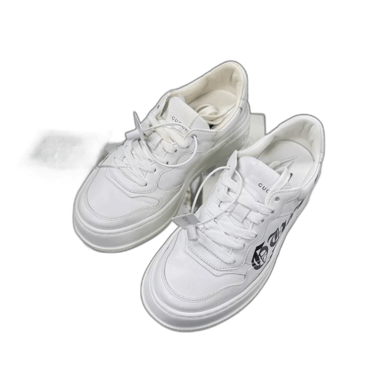 Gucci GUCCI White Sneakers with Original Box Size 35.5 Size US 5 / IT 35 - 1 Thumbnail