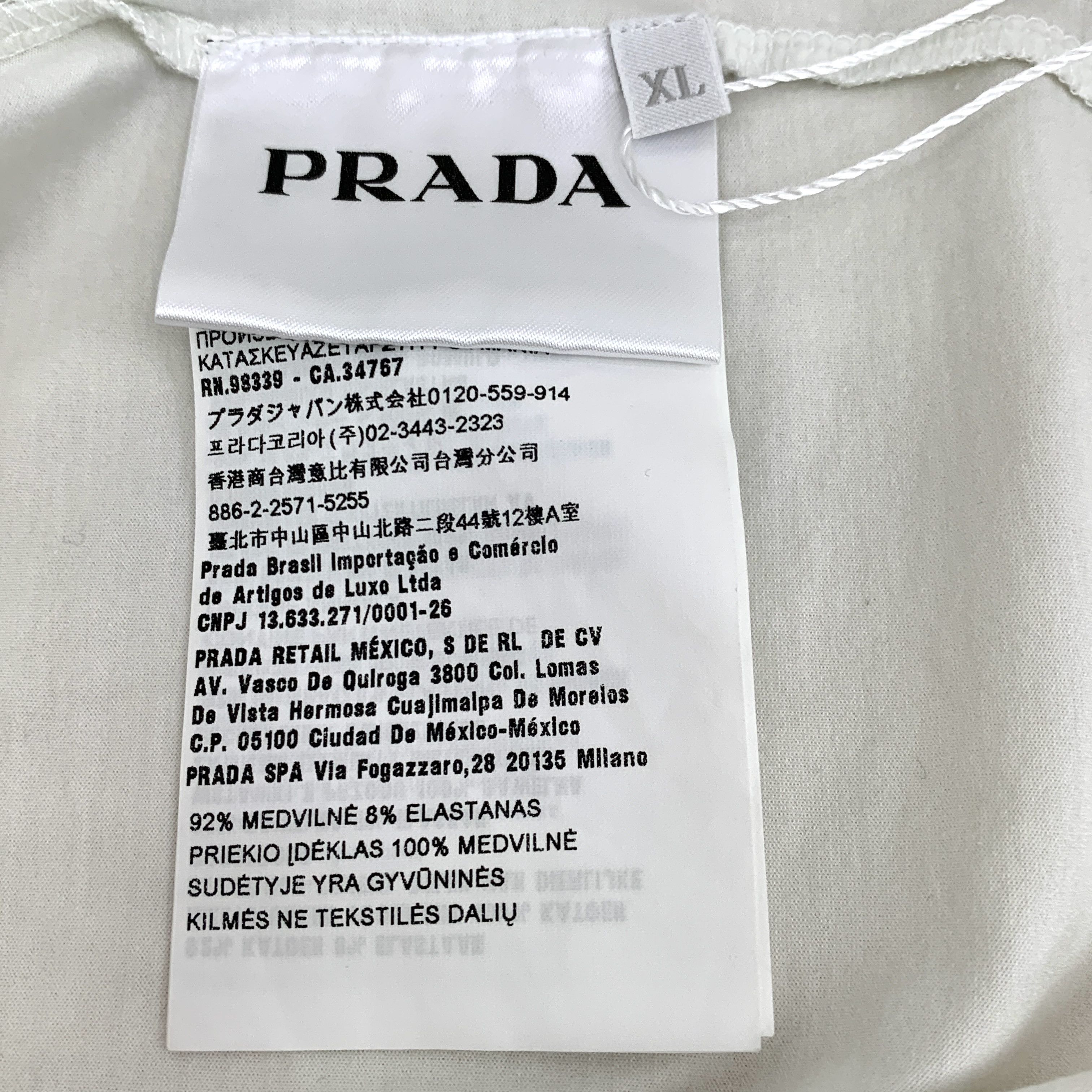 Prada Prada Polo Shirt – Colorblock Cotton Short Sleeve (Size XL) Size US XL / EU 56 / 4 - 5 Thumbnail