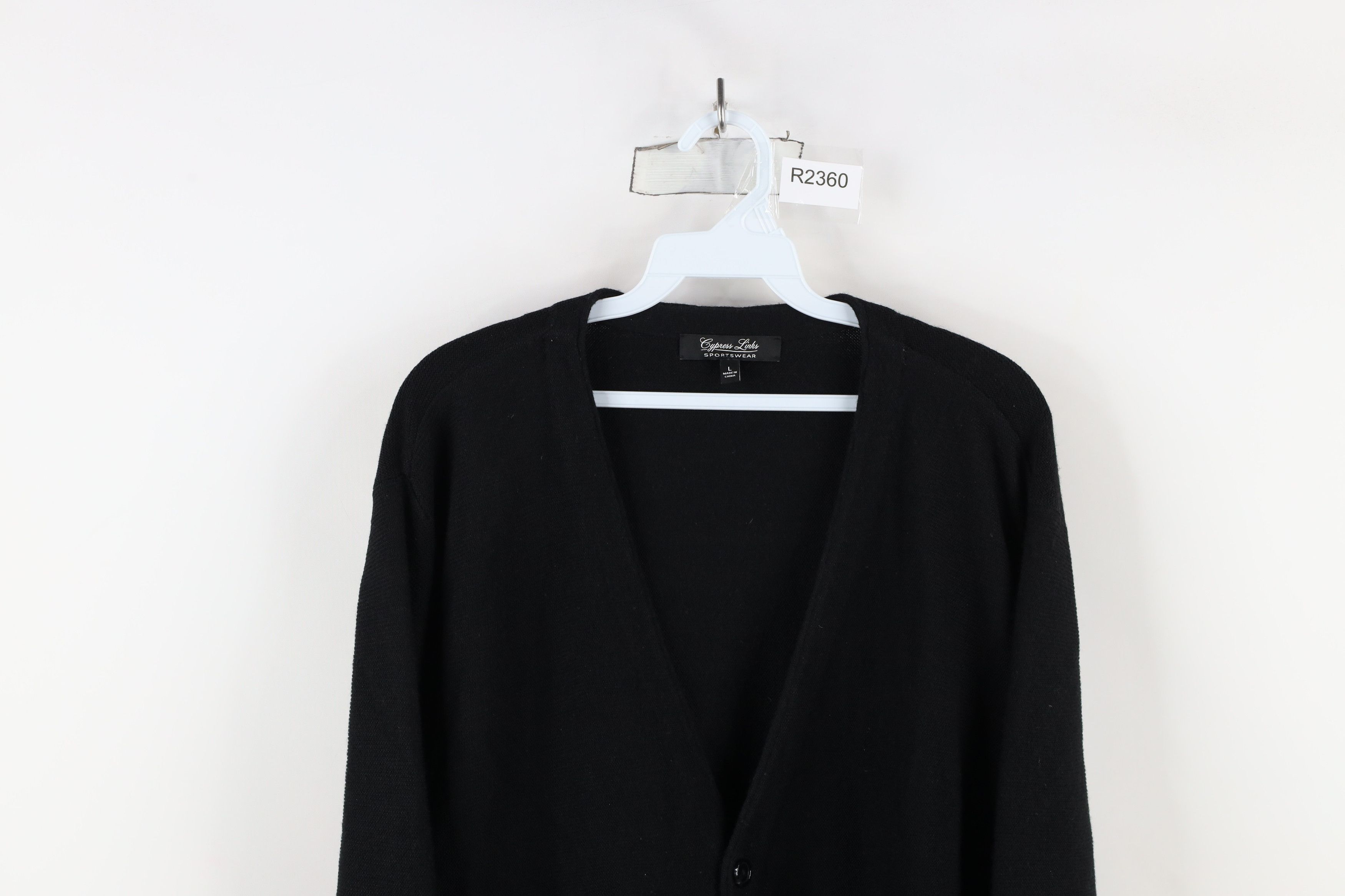 Vintage Vintage 90s Streetwear Knit Button Cardigan Sweater Black Size US L / EU 52-54 / 3 - 2 Thumbnail