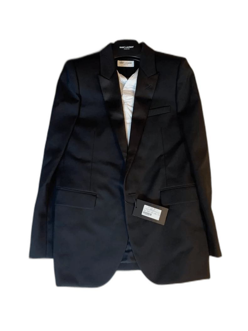 Yves Saint Laurent saint laurent black smoking jacket Size US M / EU 48-50 / 2 - 1 Thumbnail