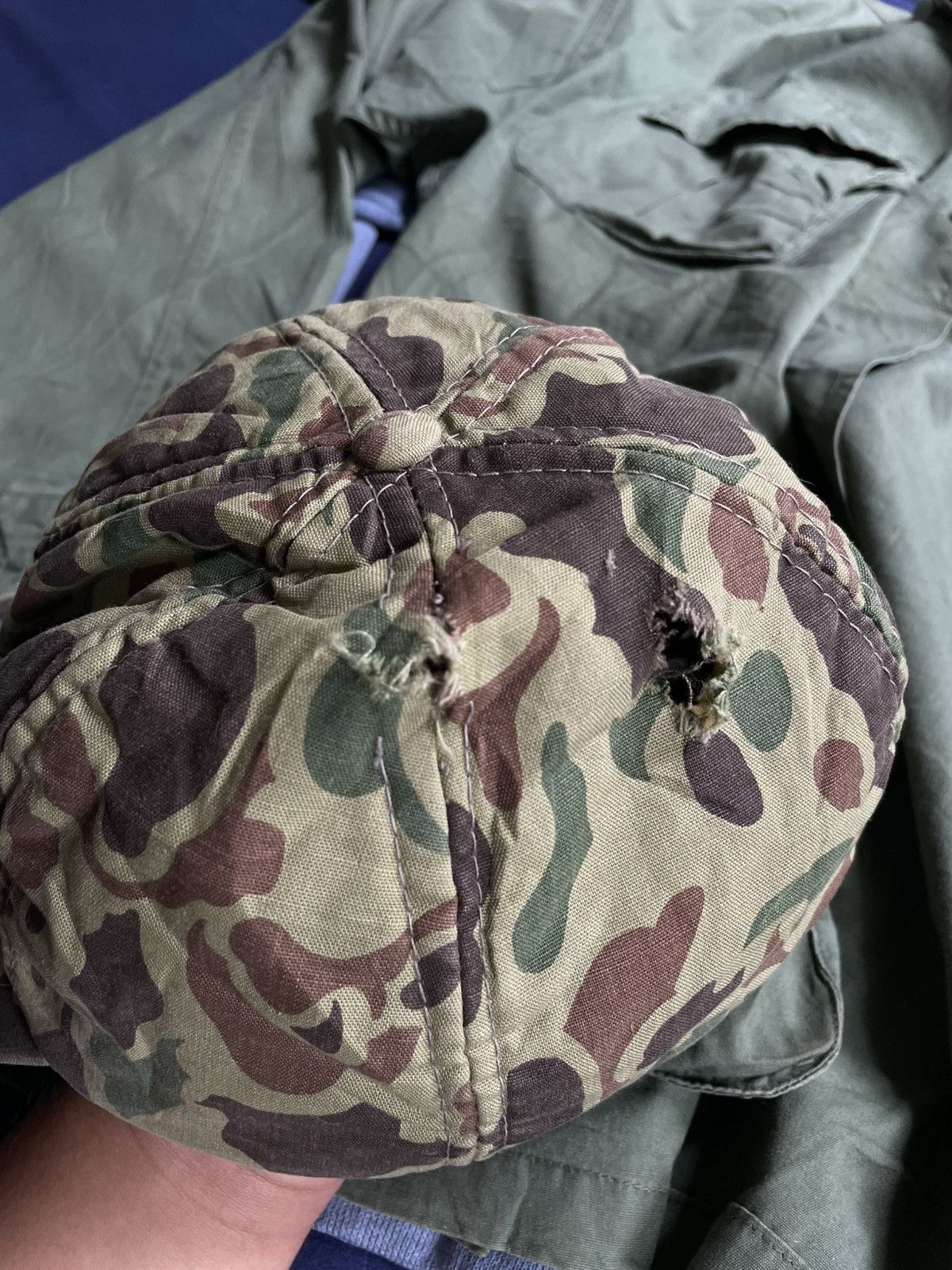 Vintage Vintage 60’s duck military camo frogskin hats cap Size ONE SIZE - 5 Thumbnail