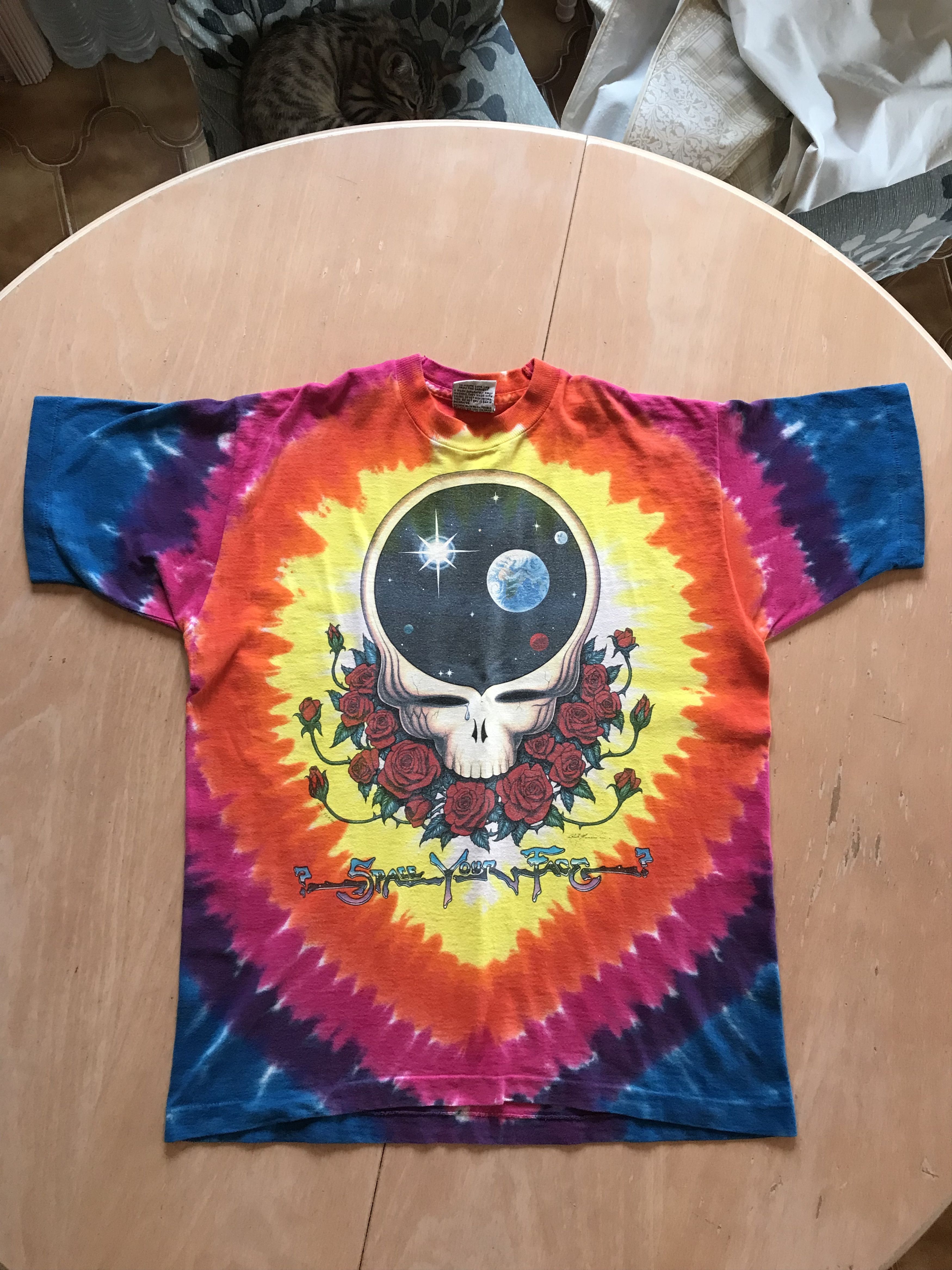 Liquid Blue Vintage shirt 1992 Grateful Dead Space Your Face Liquid Blue Size US L / EU 52-54 / 3 - 1 Thumbnail