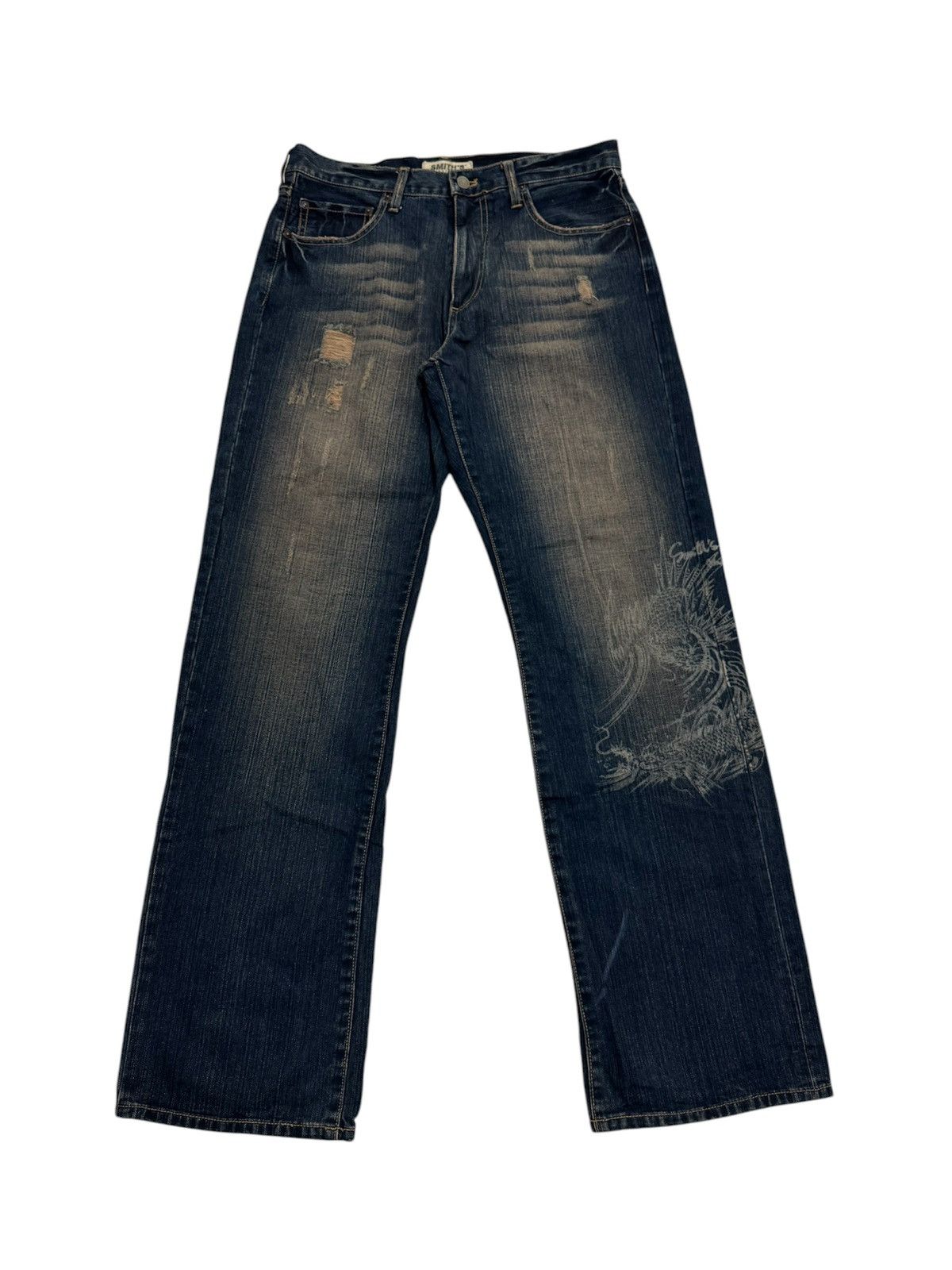 Smith's American × Vintage VINTAGE SMITH’S AMERICAN STYLE DISTRESSED DENIM JEANS Size US 32 / EU 48 - 20 Thumbnail