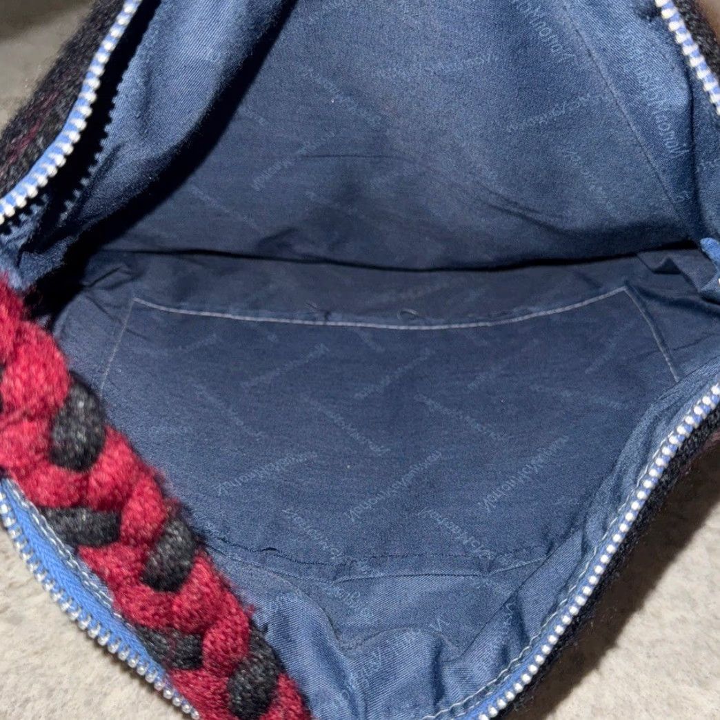 Vintage VINTAGE Norton McNaughton Purse Boho Knit Bag Wristlet Black Size ONE SIZE - 5 Thumbnail