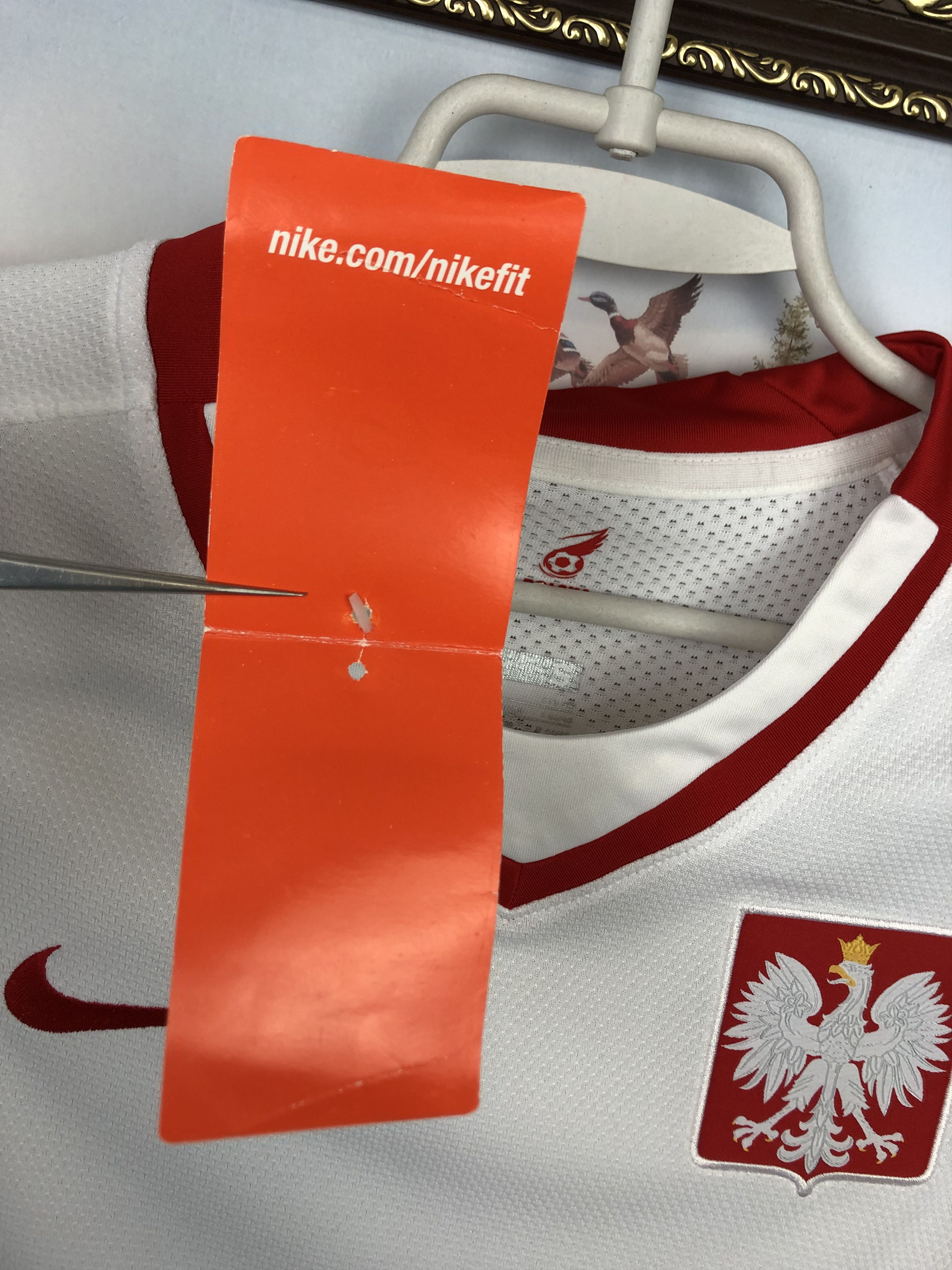 Nike Poland football shirt Soccer Nike Player Issue New Tee Size US S / EU 44-46 / 1 - 9 Thumbnail